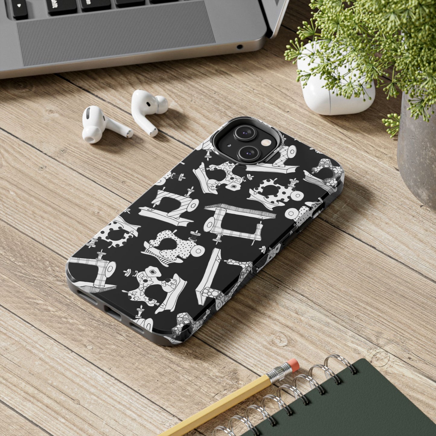 Sew Essential Black Phone Case