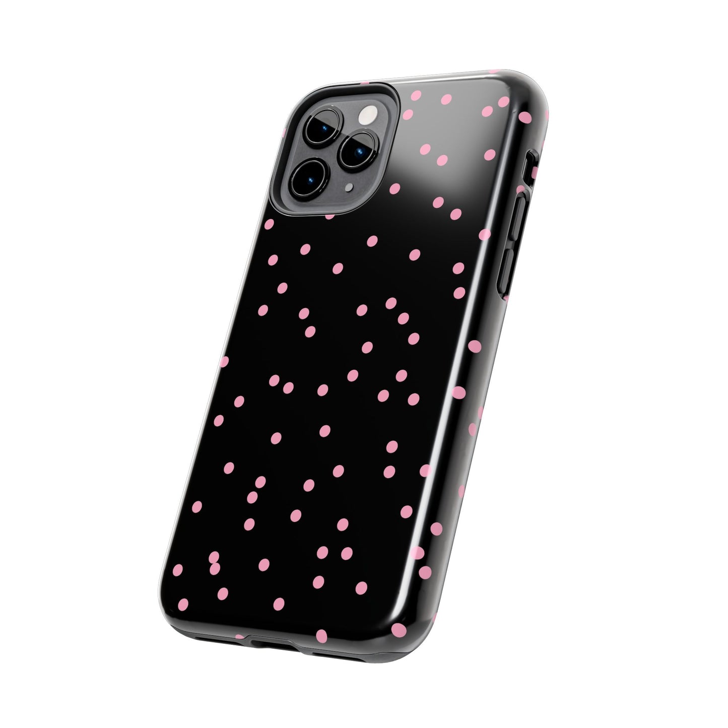 Space Dots Black / Pink Phone Case