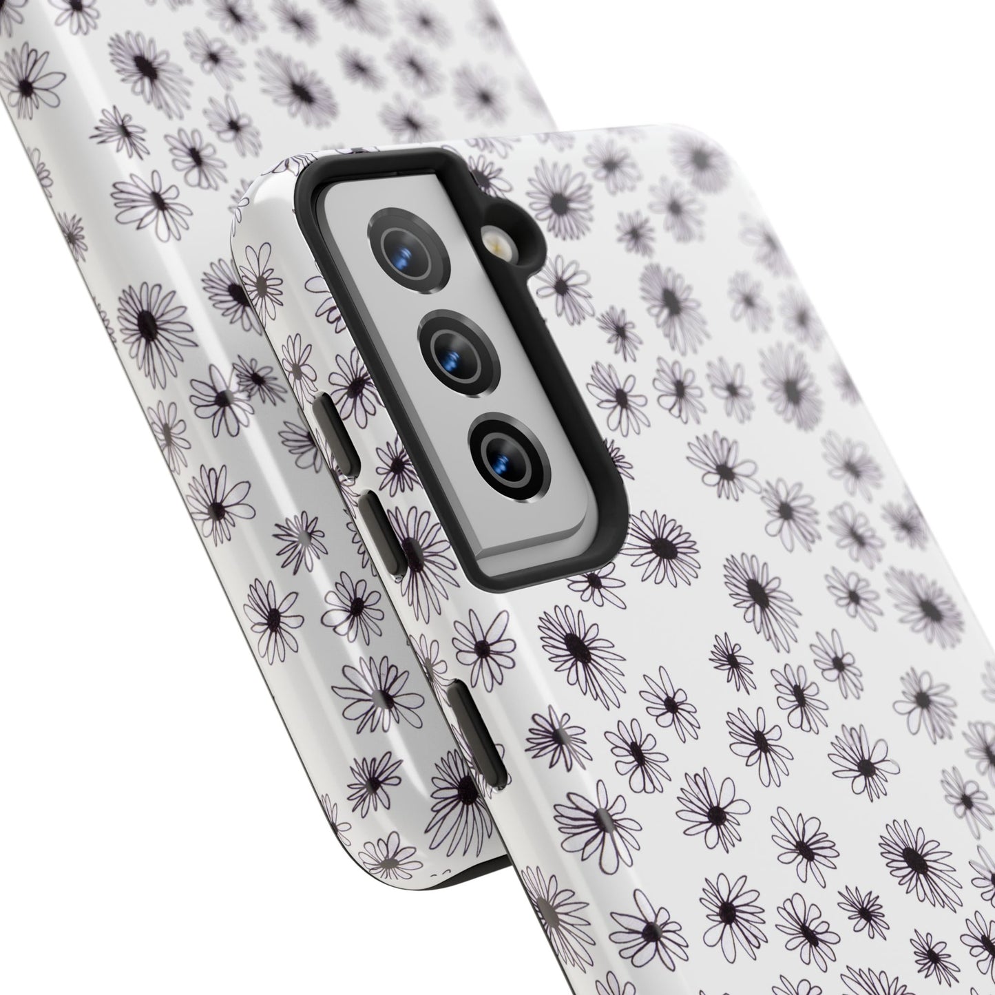 Random Daisy White / Black Phone Case