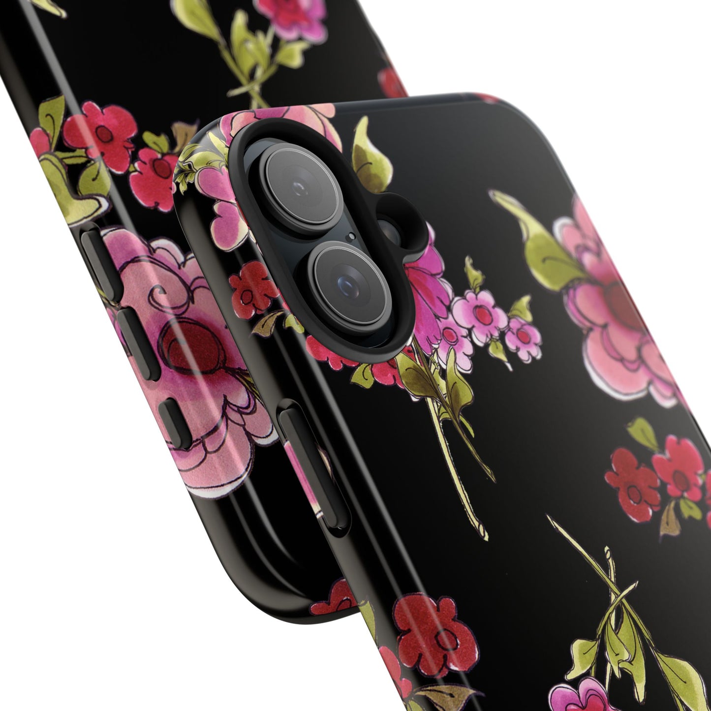 Jumbo Floral Black Phone Case