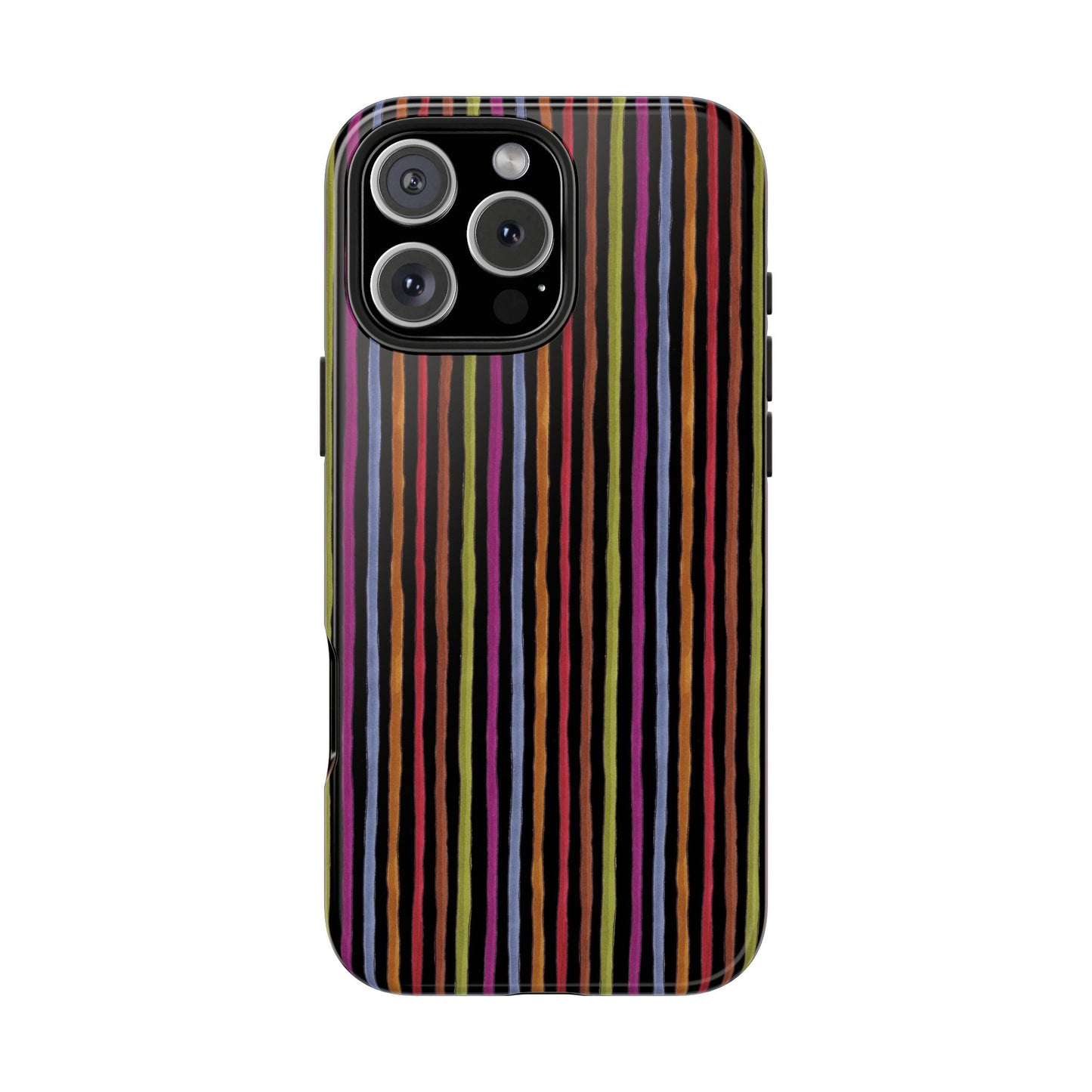 Stripe Black Phone Case