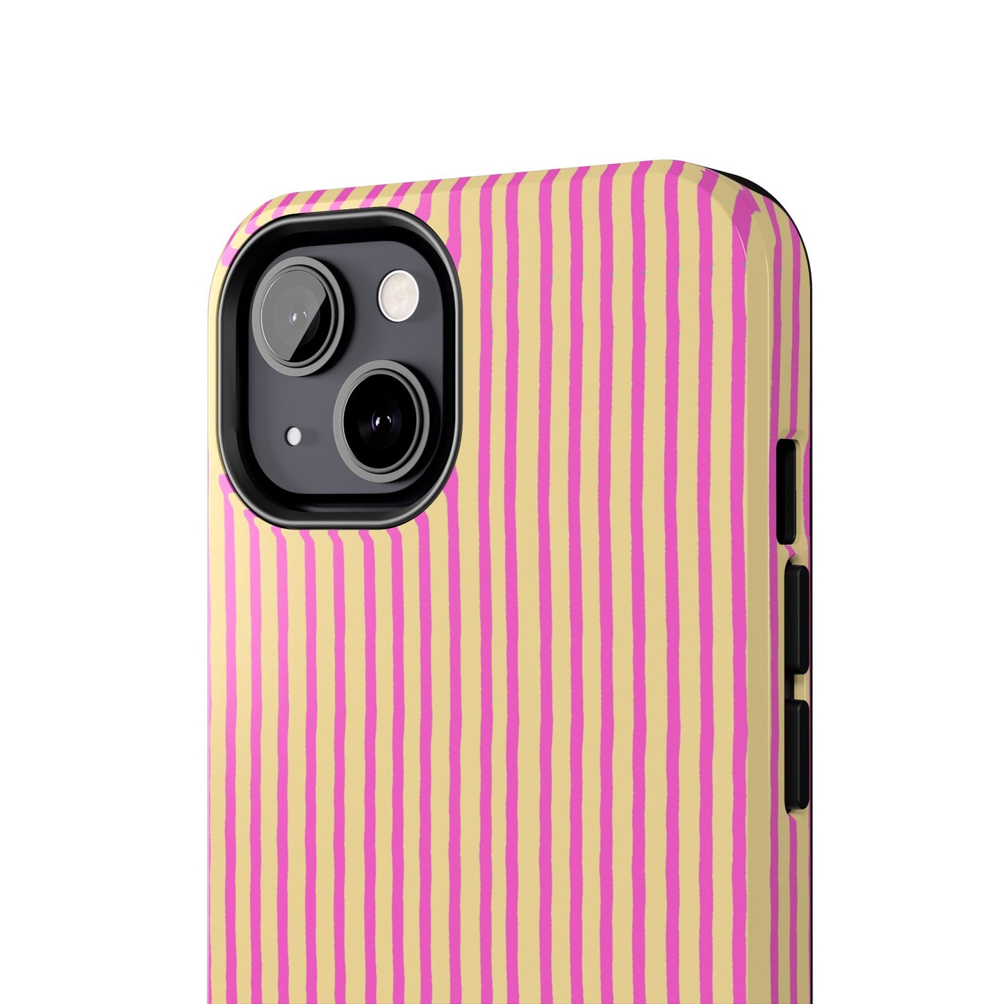 Stripe Yellow / Pink Phone Case