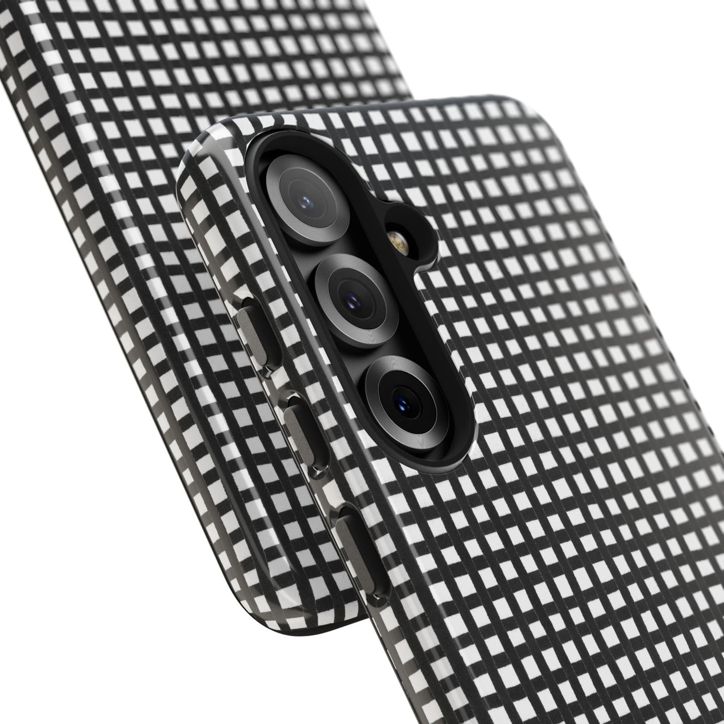 Chipper Check Black / White Phone Case