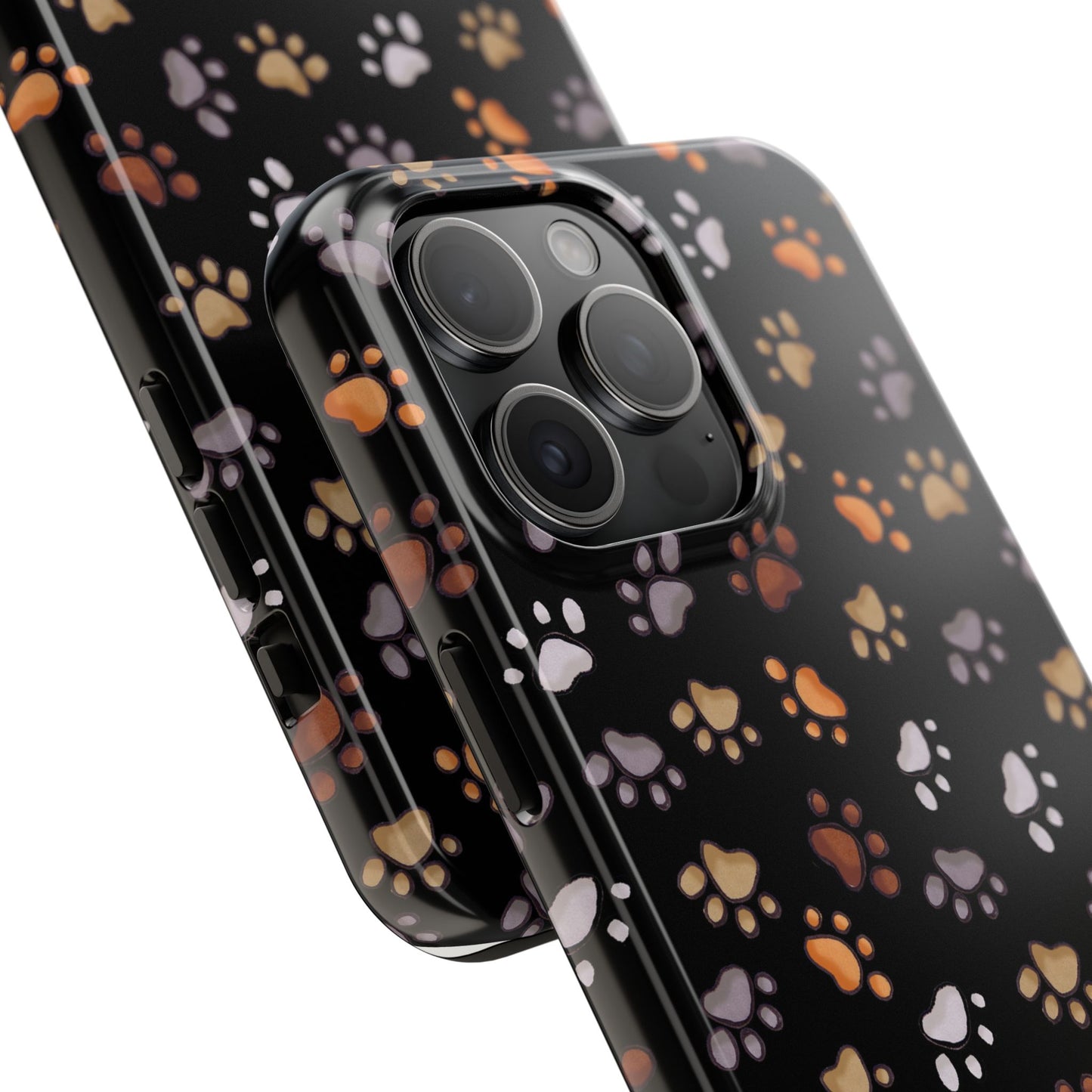 Puppy Paws Black Phone Case