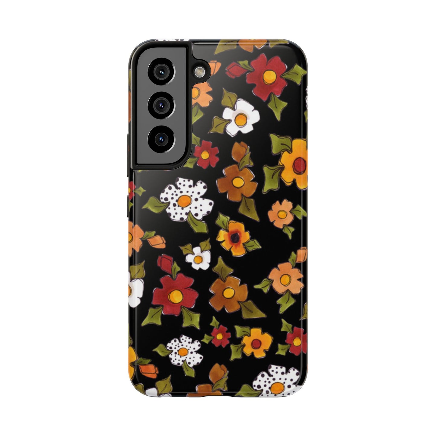 Spice Posie Black Phone Case