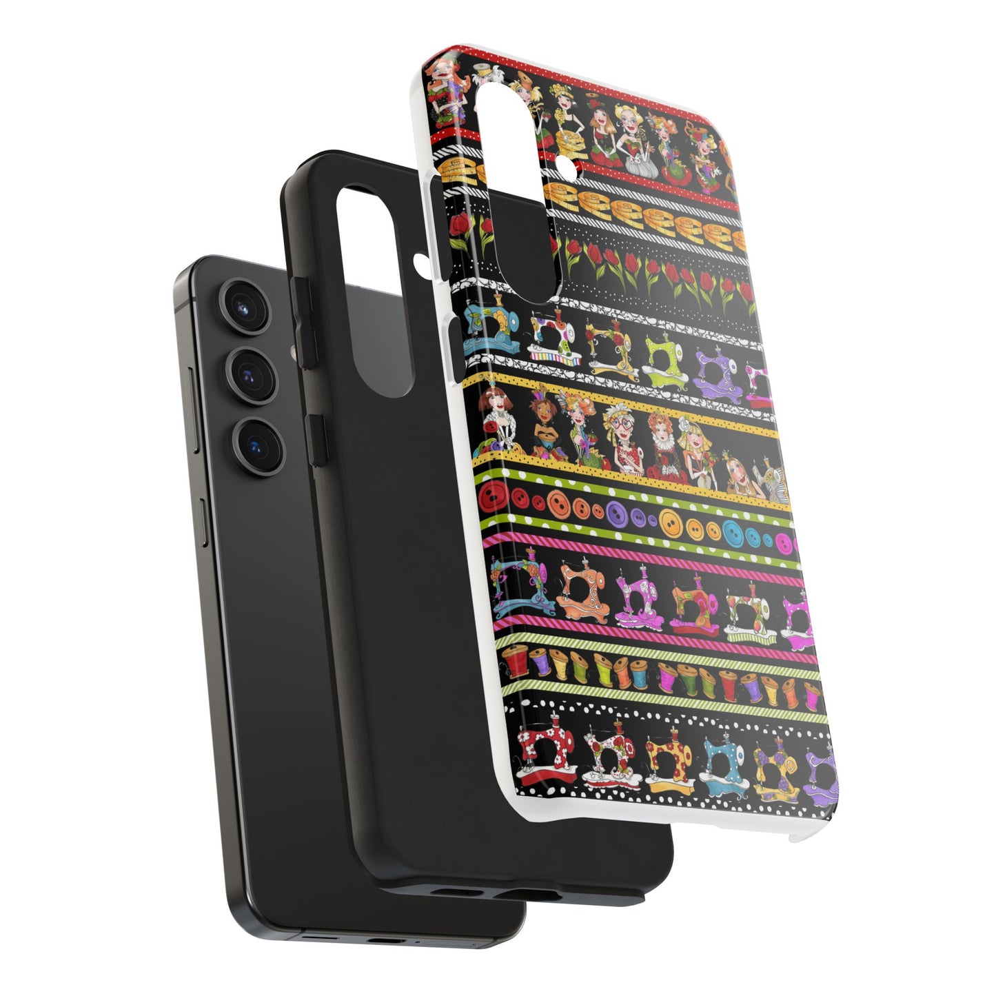 Curious Border Black Phone Case