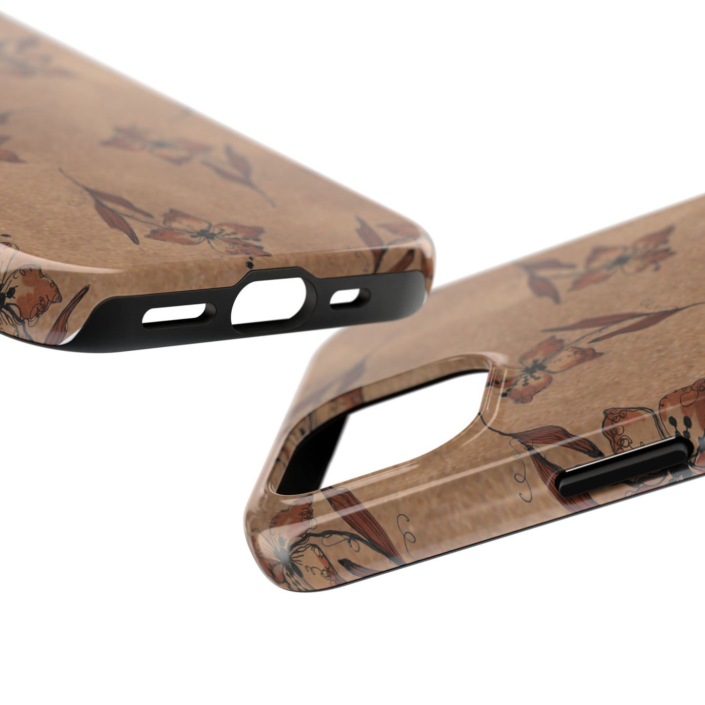 Brown Buds Phone Case