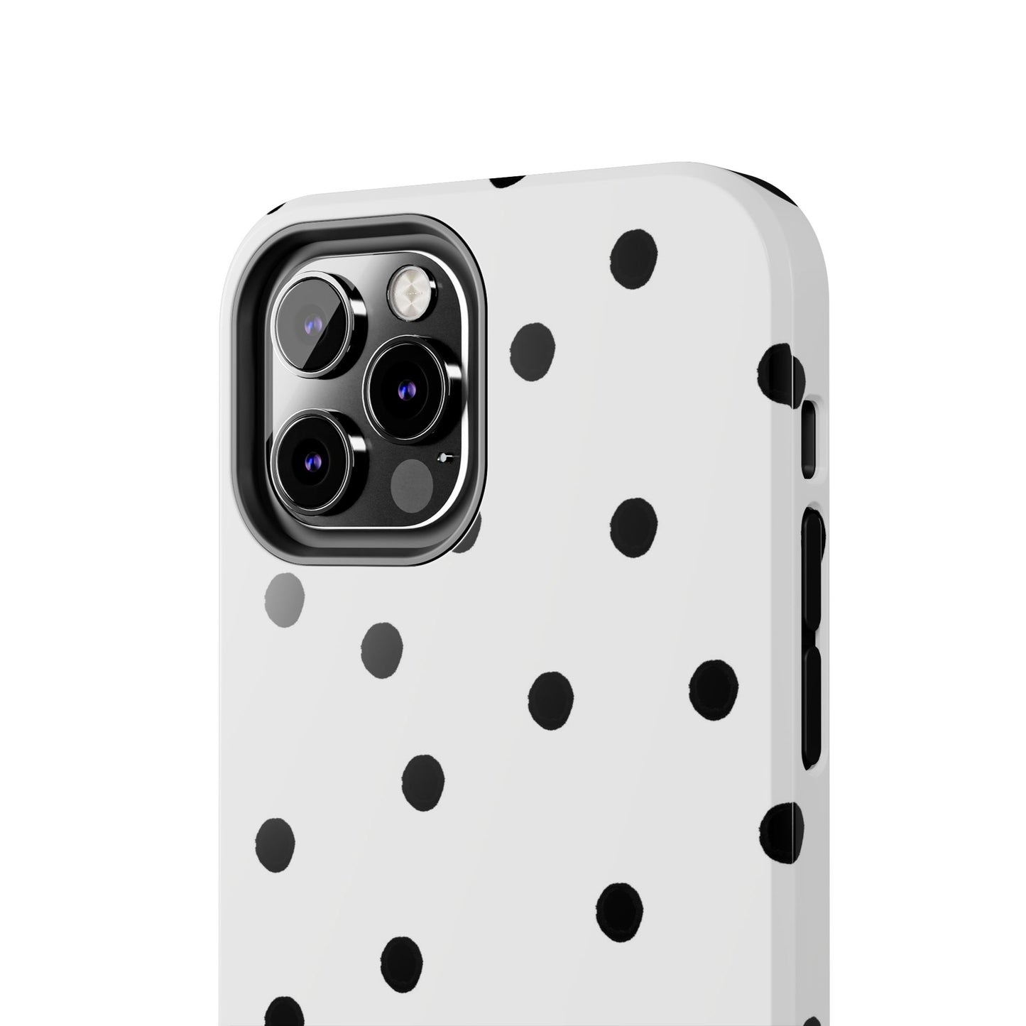 Space Dots White / Black Phone Case