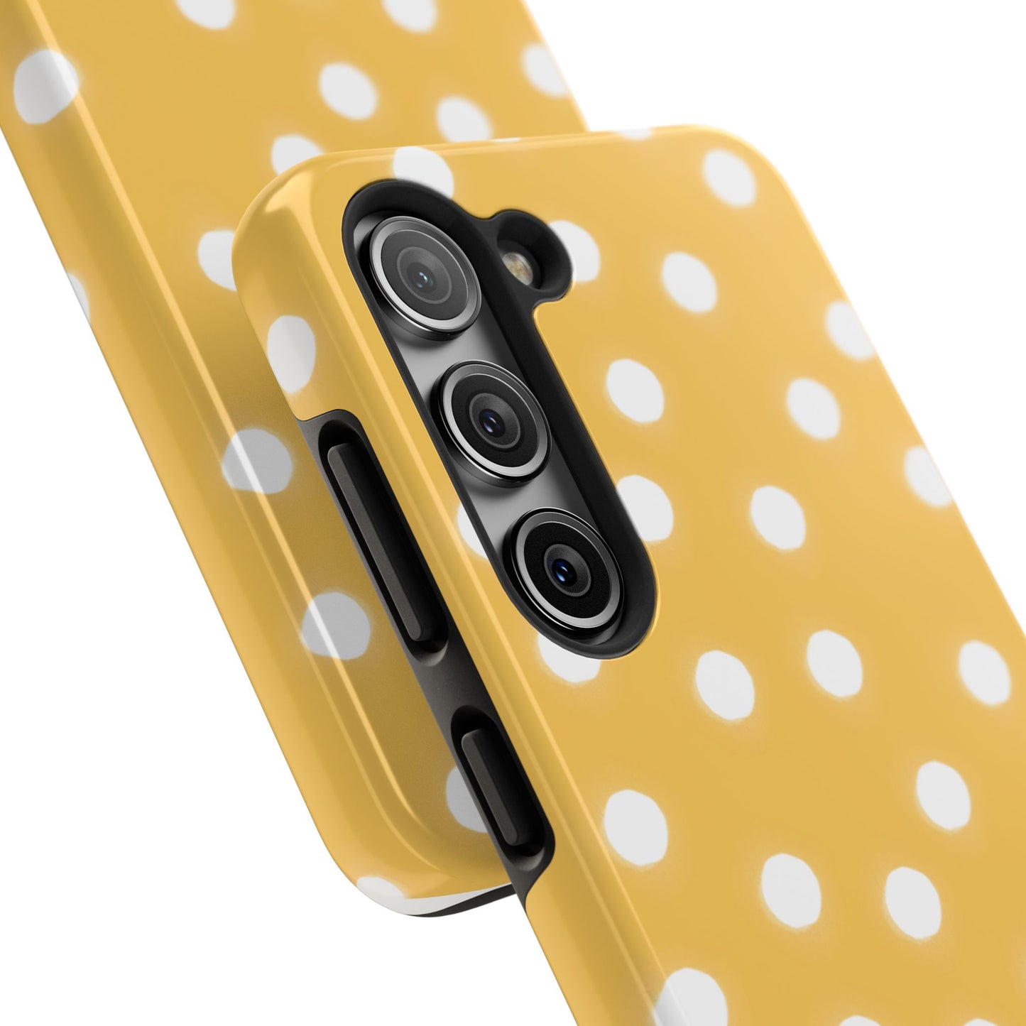 Jumbo Dots Yellow / White Phone Case