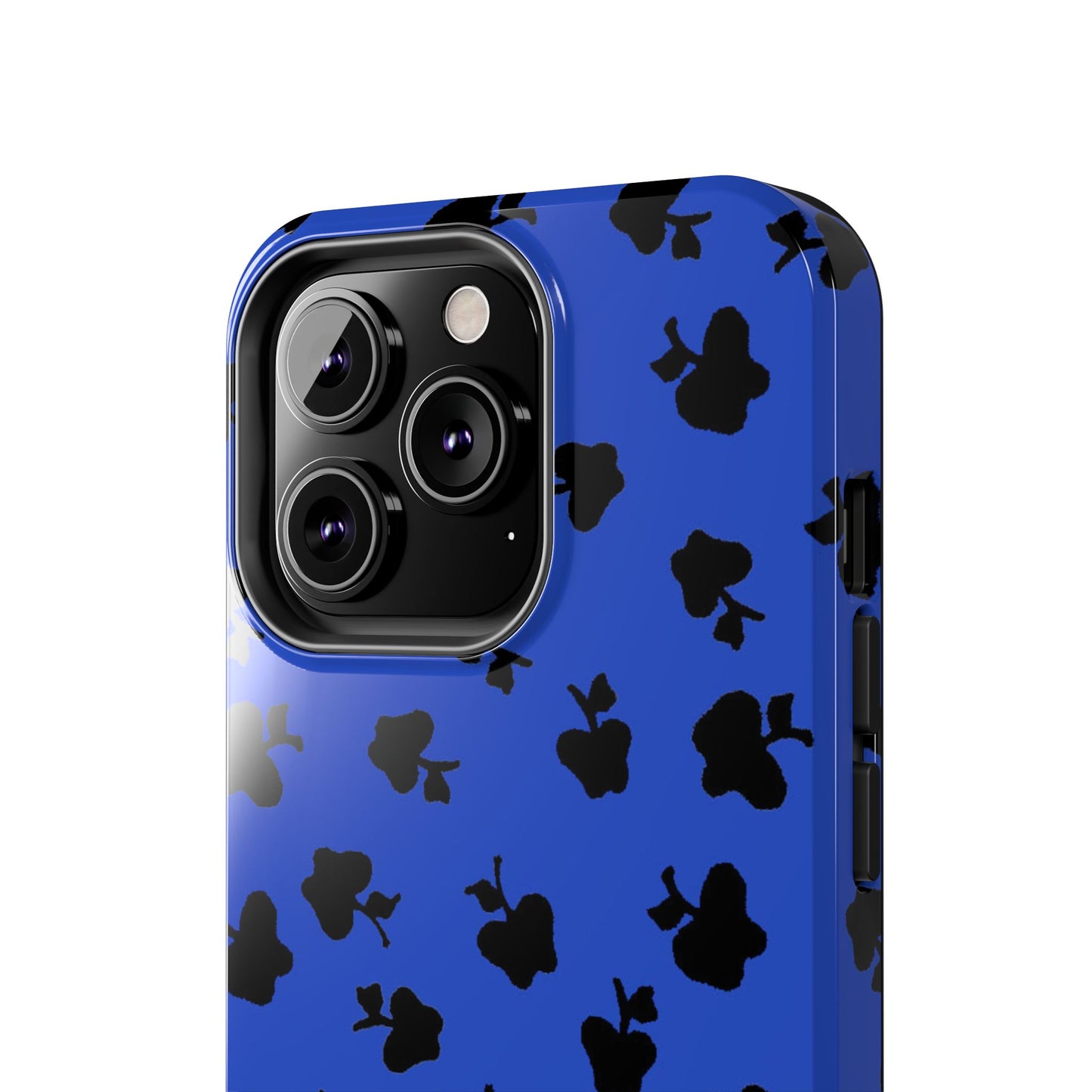 Happy Apples Blue / Black Phone Case