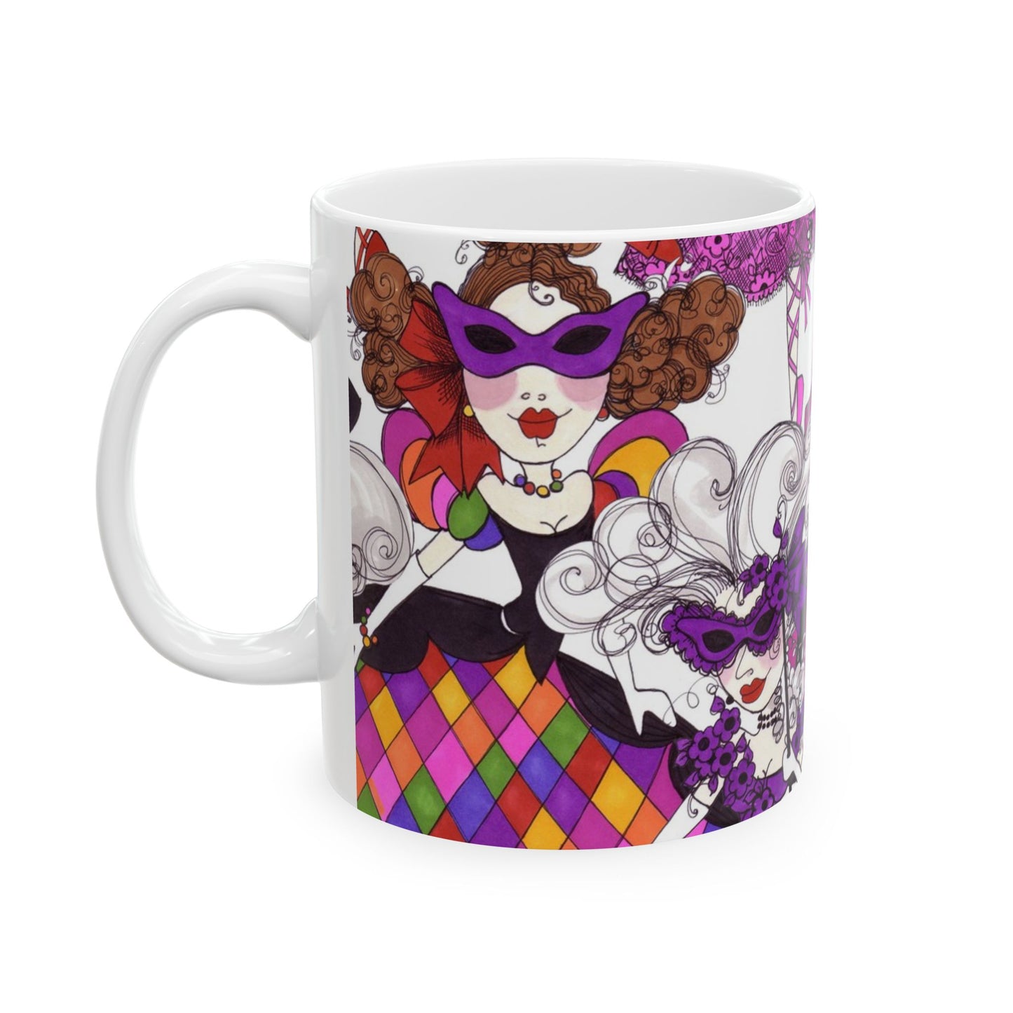 Crowded Dance Floor White Cup