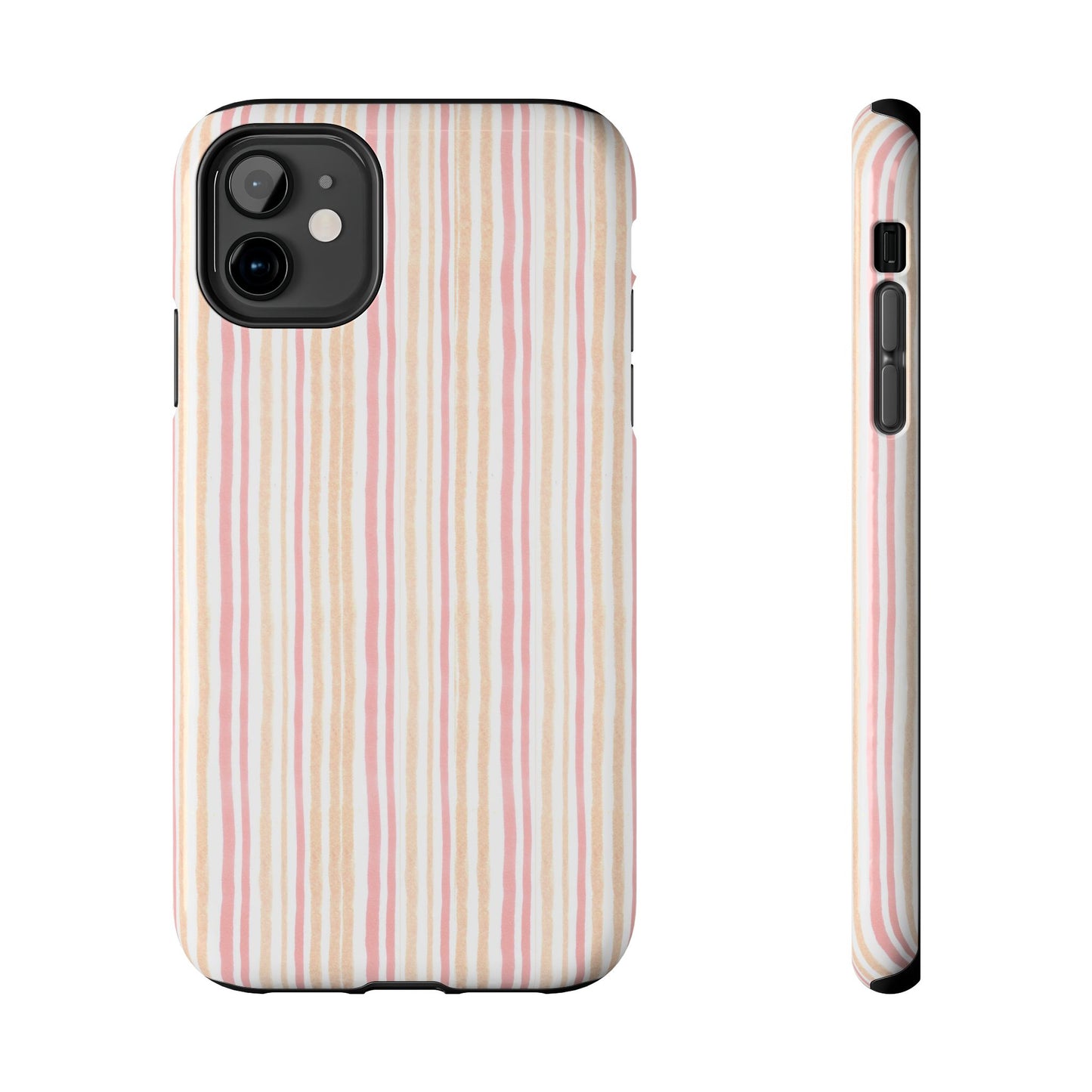 Tri Stripe Peach Phone Case