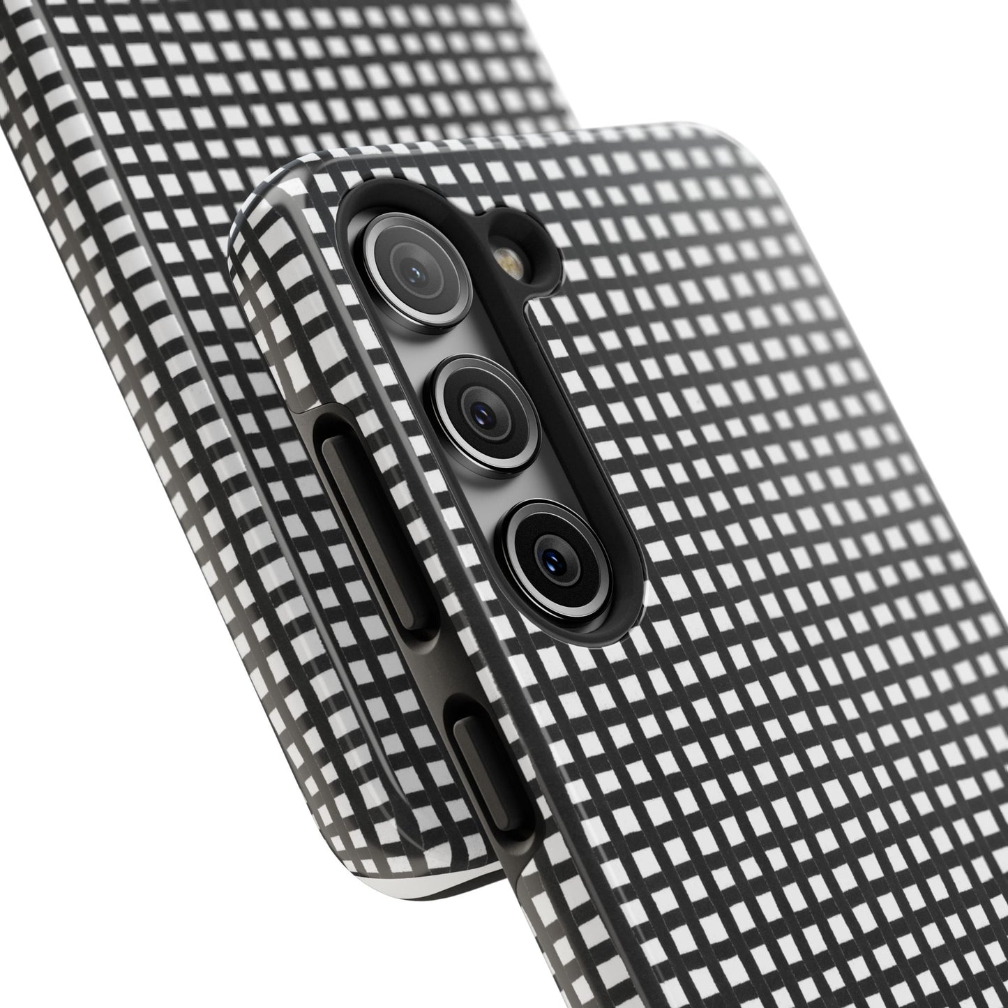 Chipper Check Black / White Phone Case