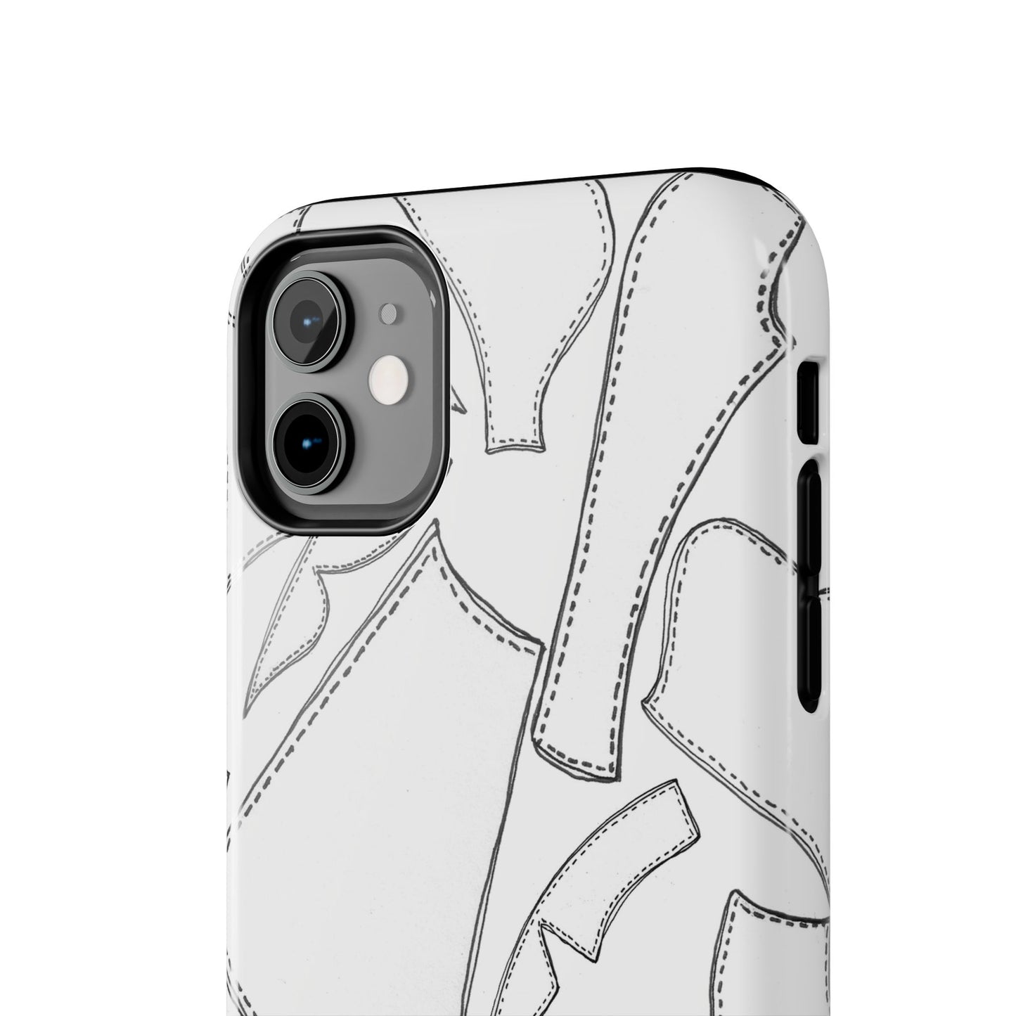Pattern Pieces White Phone Case