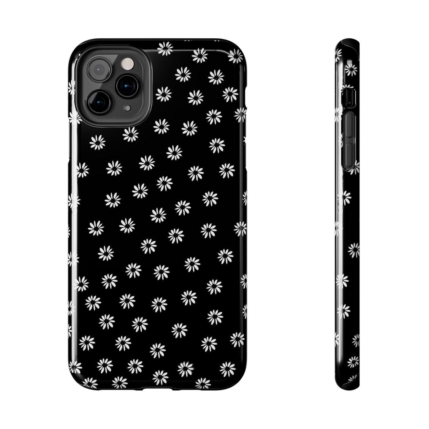 Daisy Dot Black / White Phone Case