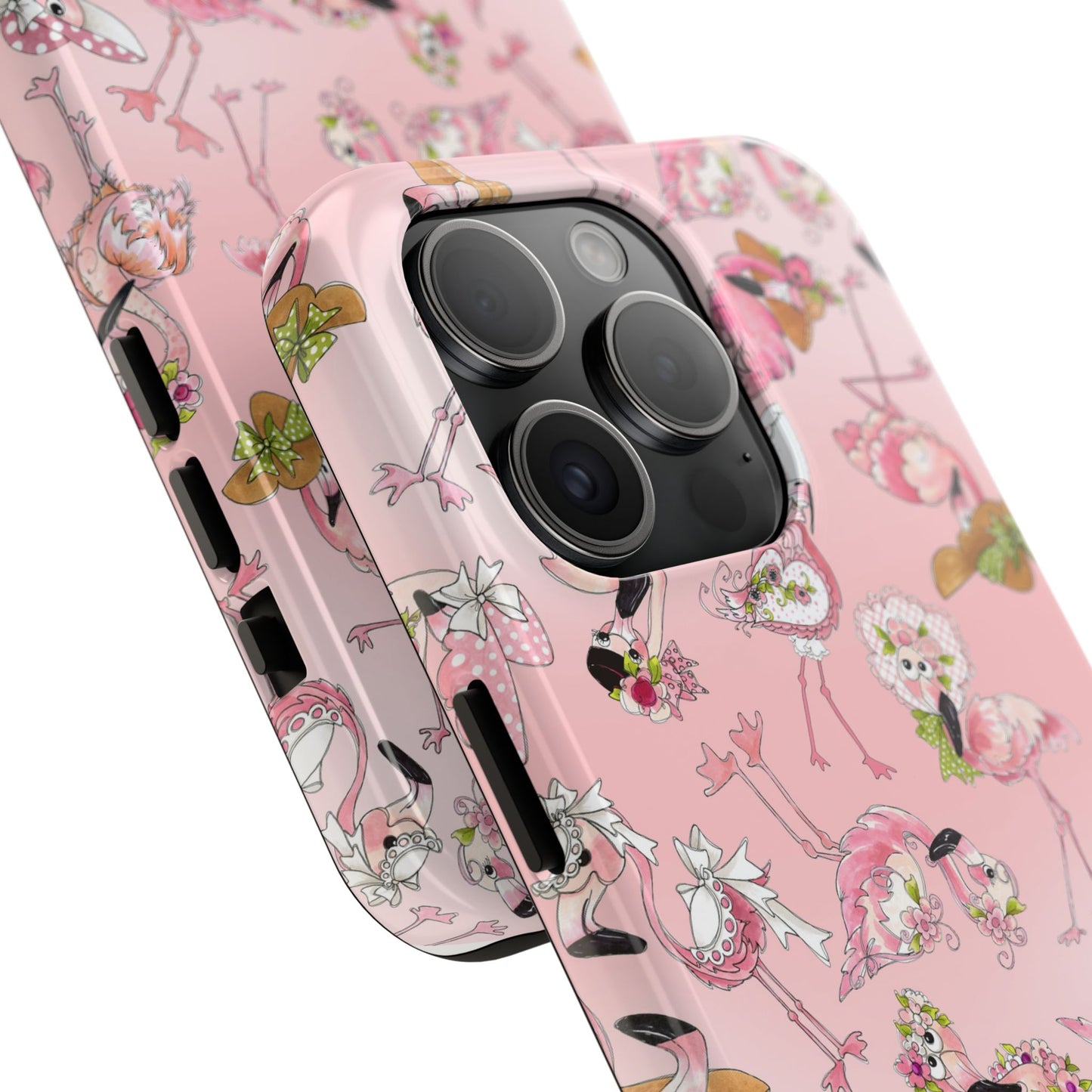 Tossed Flams Pink Phone Case