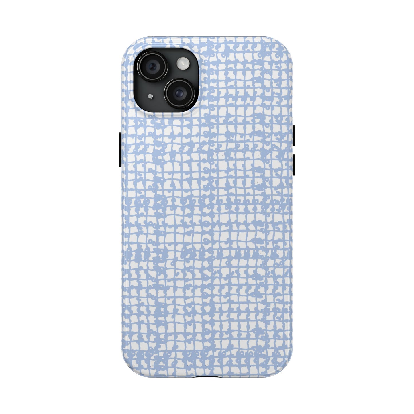 Baby Yarn Check Blue Phone Case