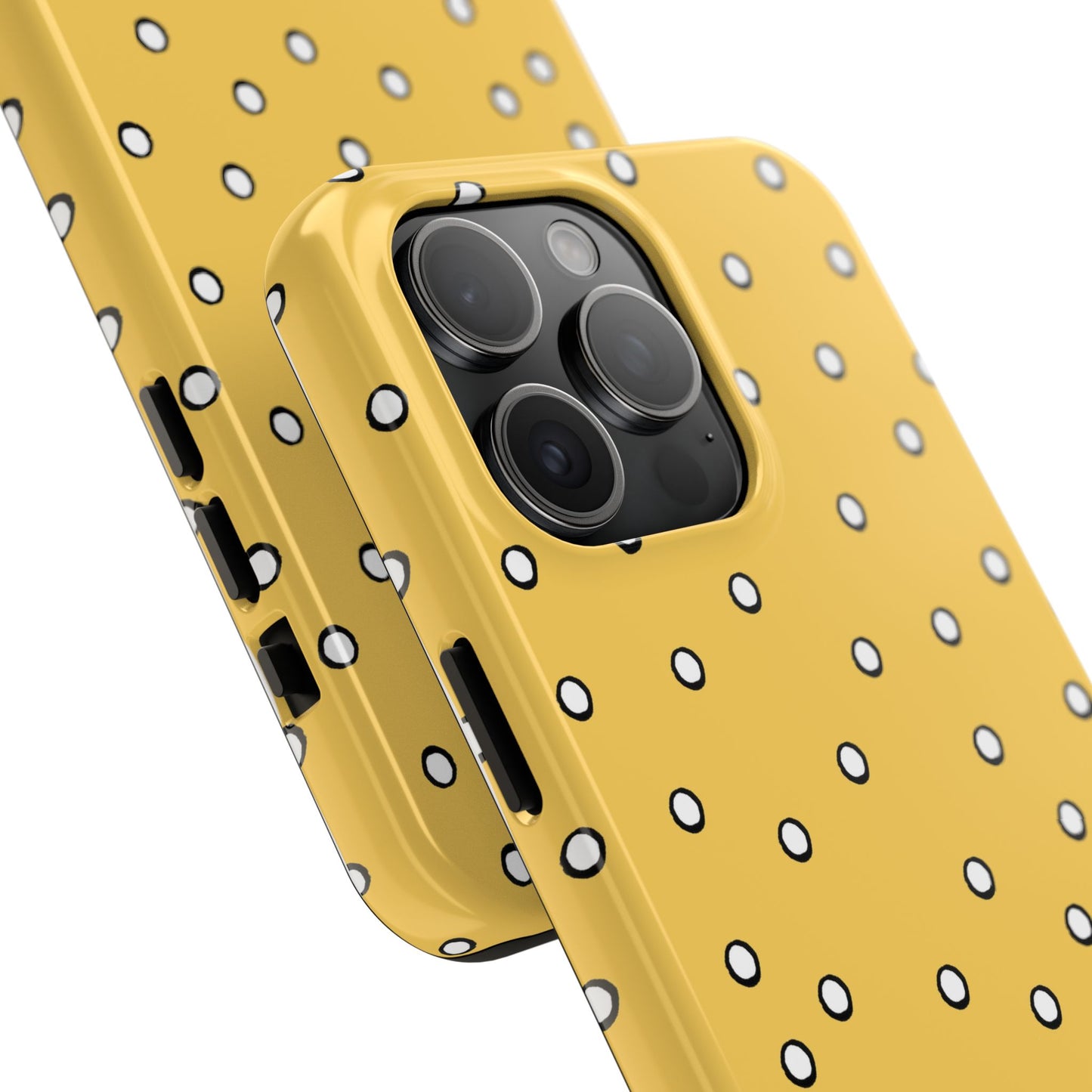 Dots Yellow / White / Black Phone Case