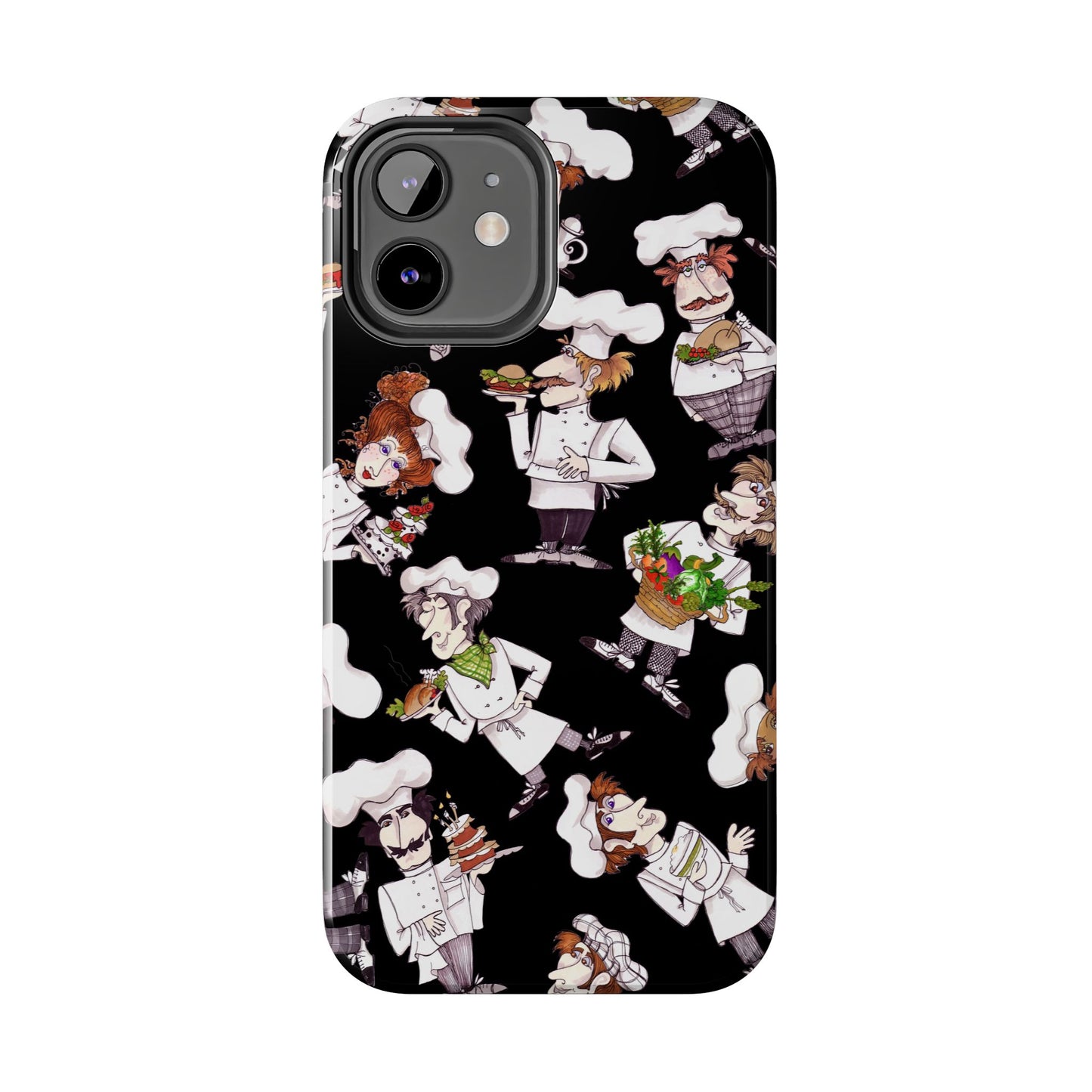 Tossed Chefs Black Phone Case