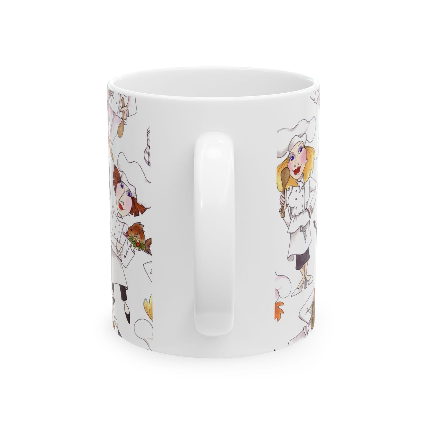 Tossed Chefs White Cup