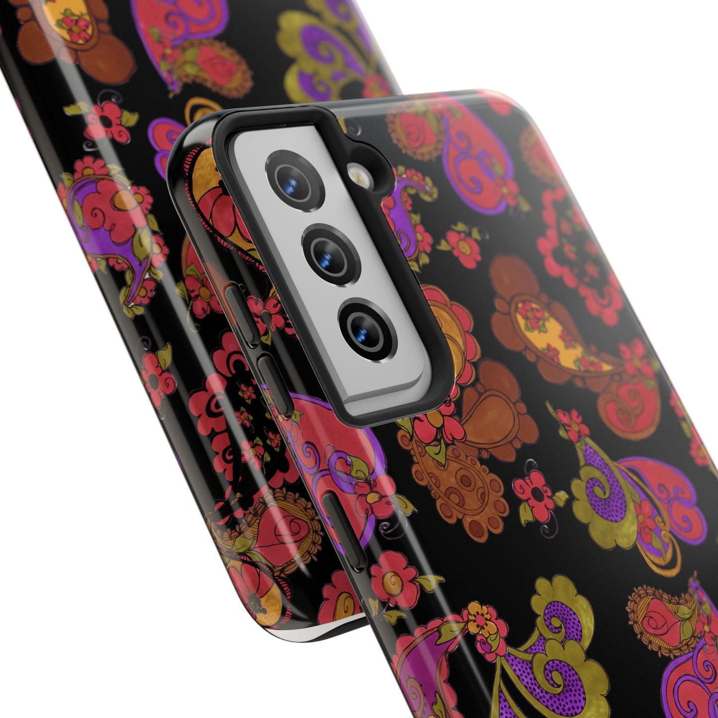Posie Paisley Black Phone Case