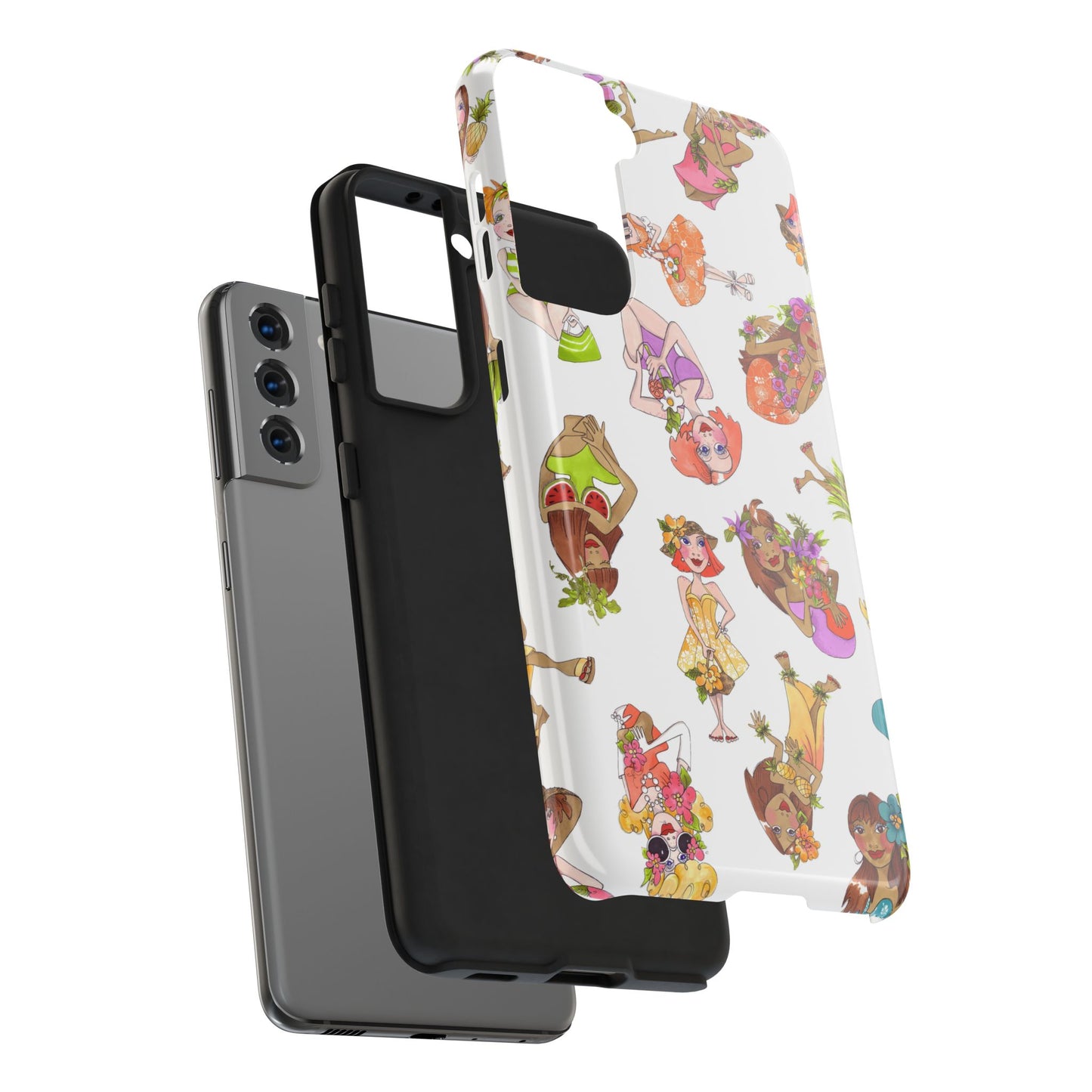 Island Toss White Phone Case