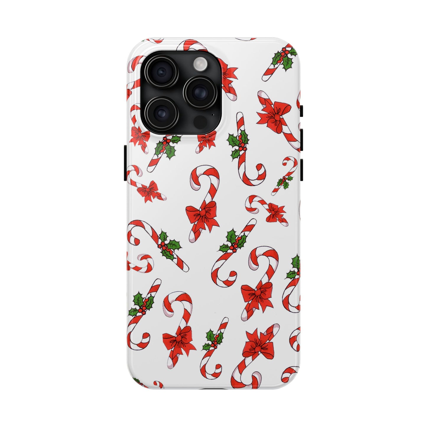 Candy Cane Crowd White Phone Case
