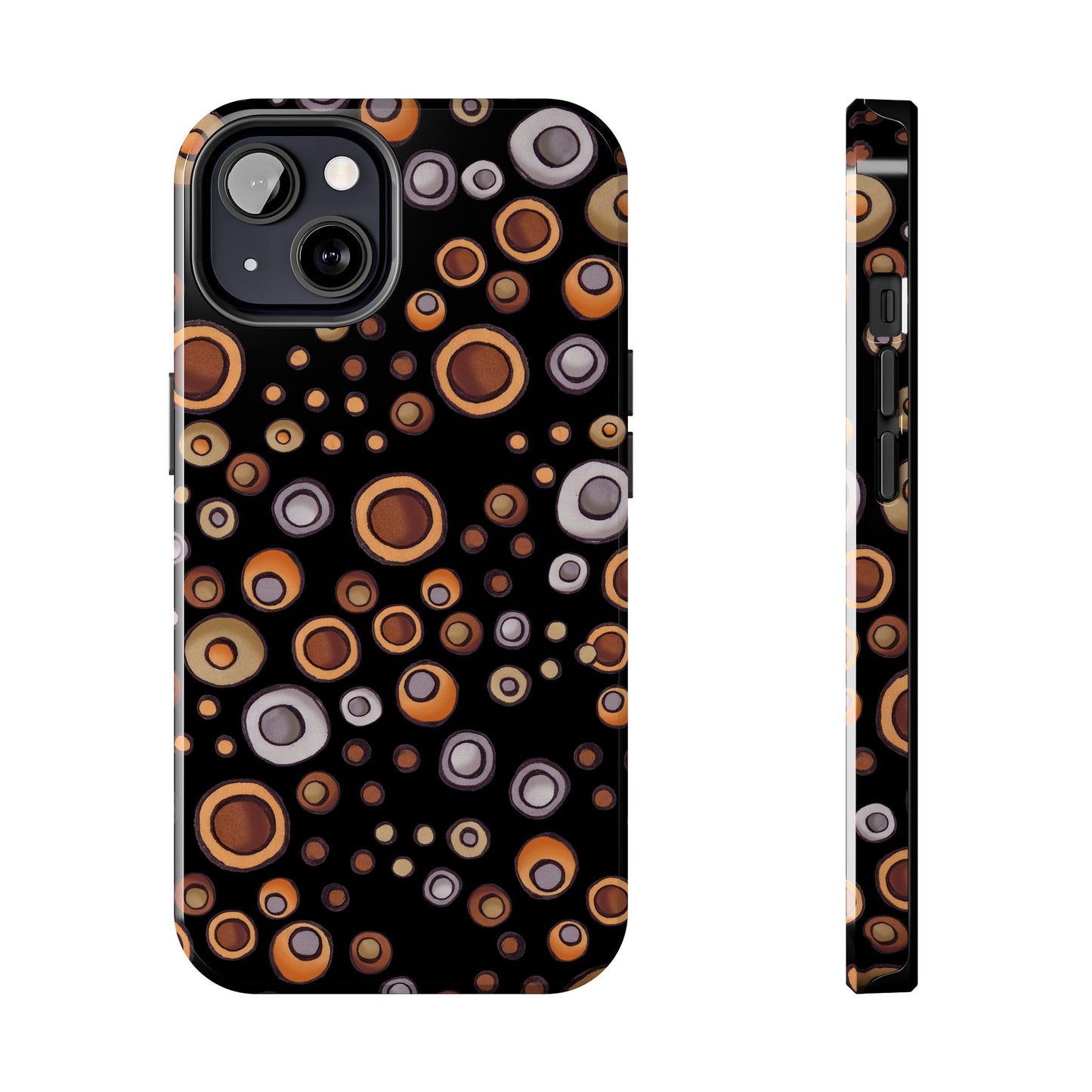 Doggy Dots Black Phone Case