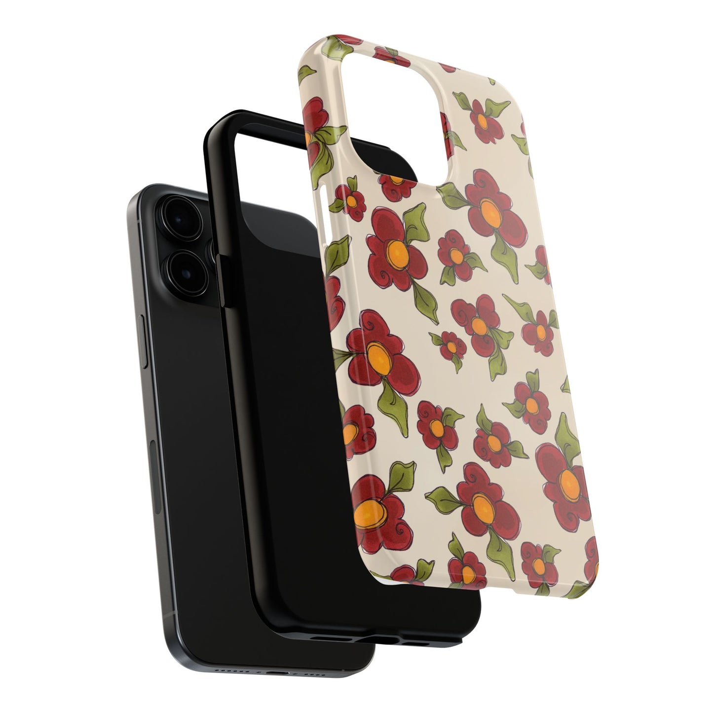 Chili Pepper Daisies Phone Case