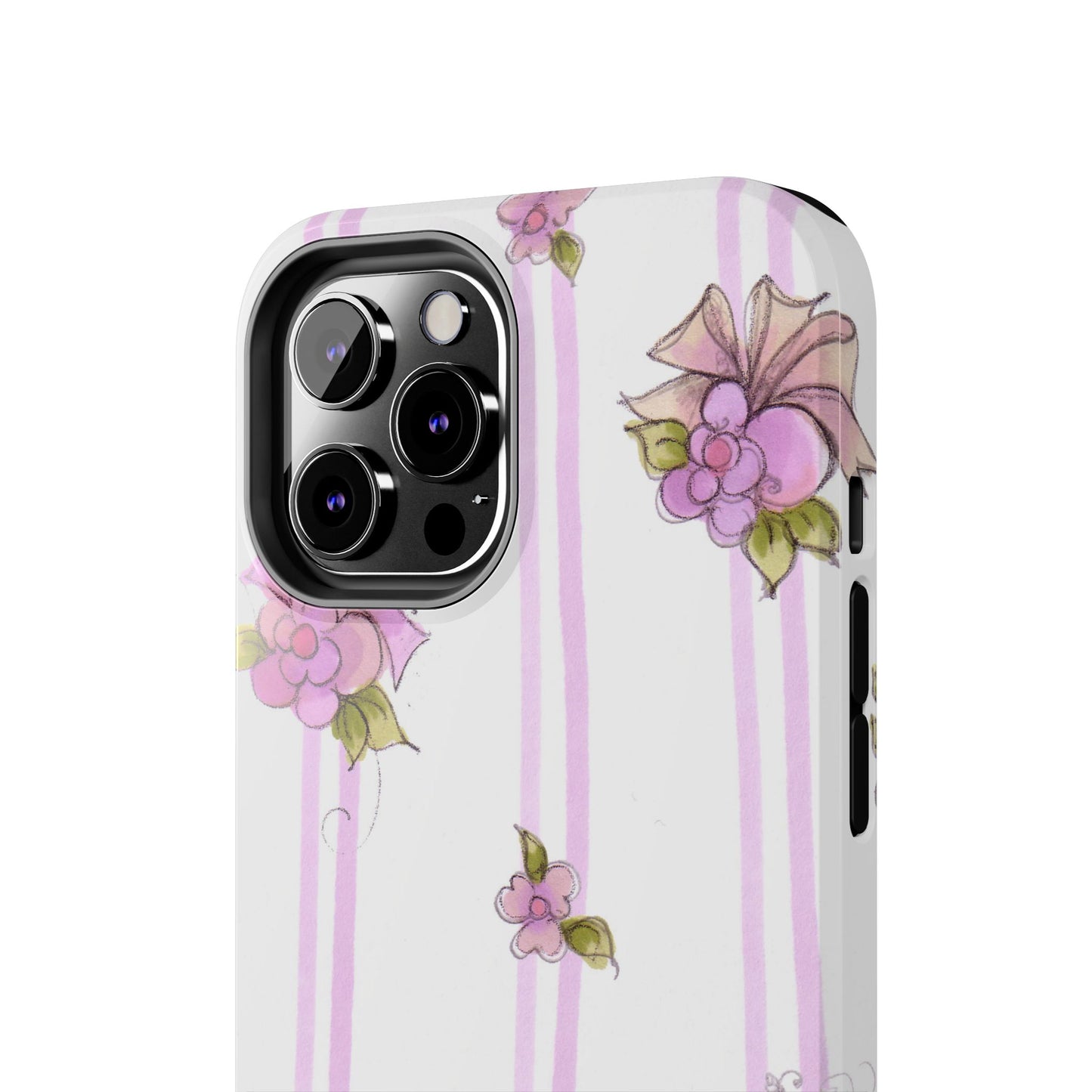 Flower Model Flower Stripe Phone Case