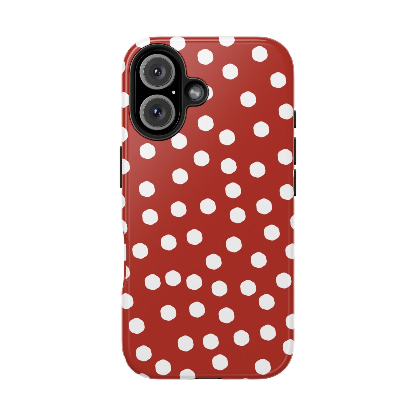 Jumbo Dots Red / White Phone Case
