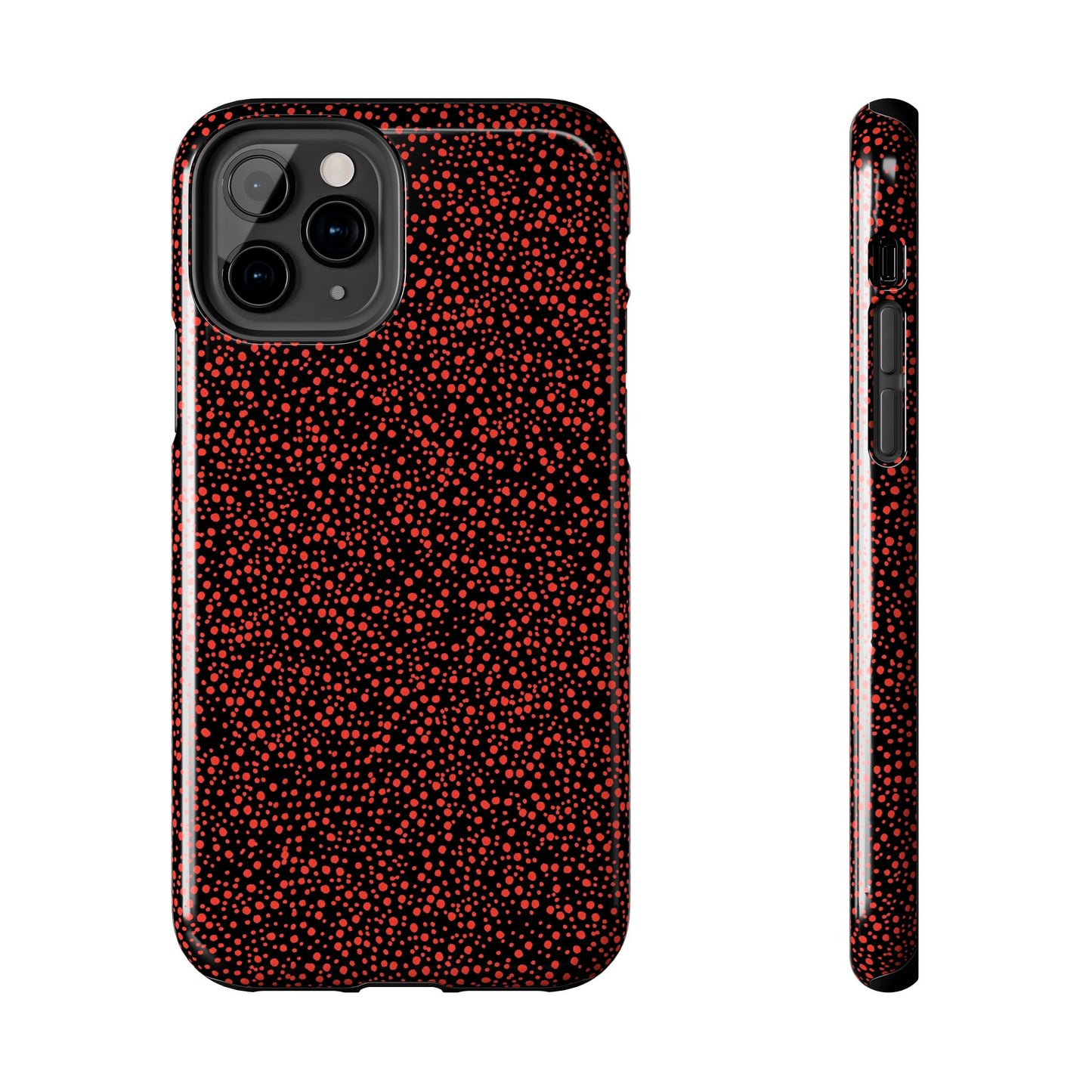 Confetti Red / Black Phone Case