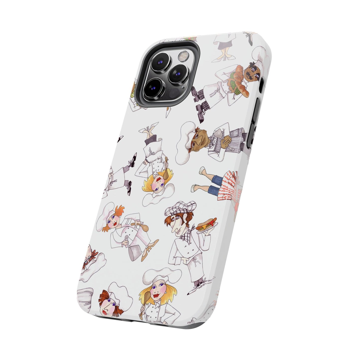 Tossed Chefs White Phone Case