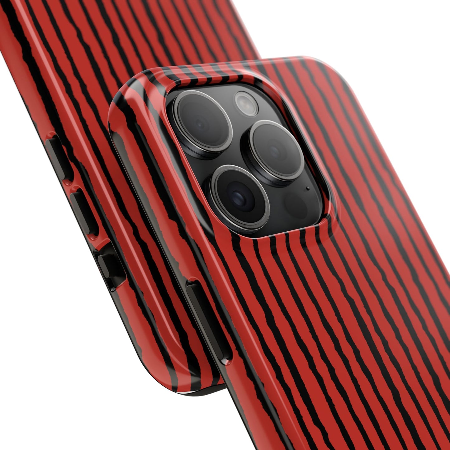 Sorta Stripe Red / Black Phone Case