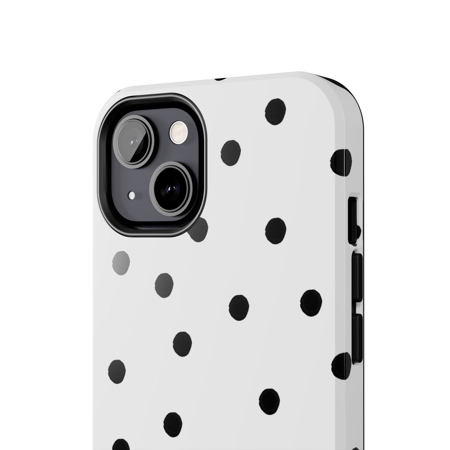 Space Dots White / Black Phone Case