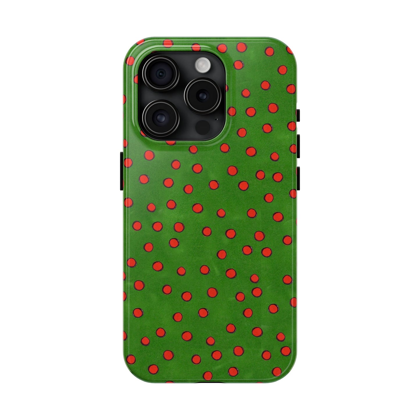 Dinky Dots Green / Red Phone Case