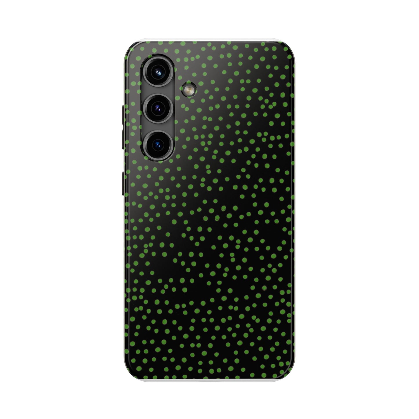 Dinky Dots Black / Green Phone Case
