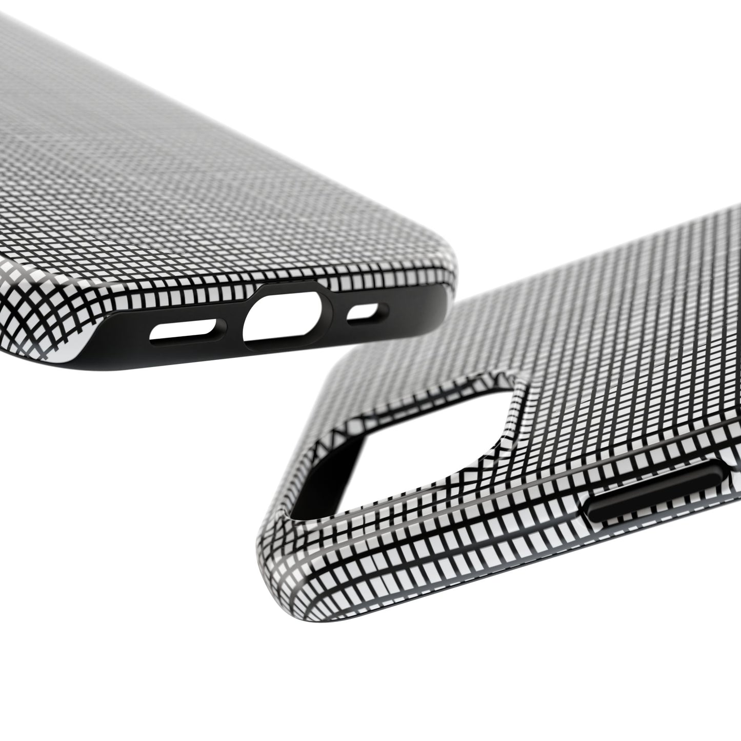 Window Pane White / Black Phone Case