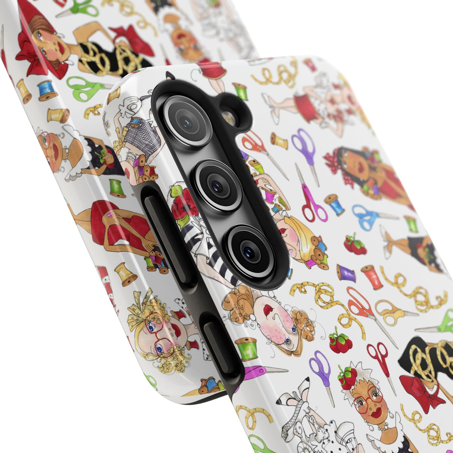 Sew Tossed White Phone Case