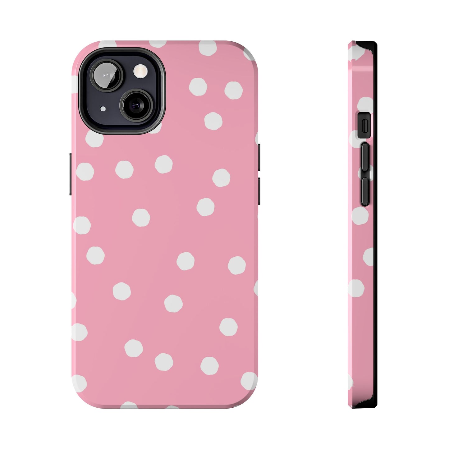 Jumbo Dots Pink / White Phone Case