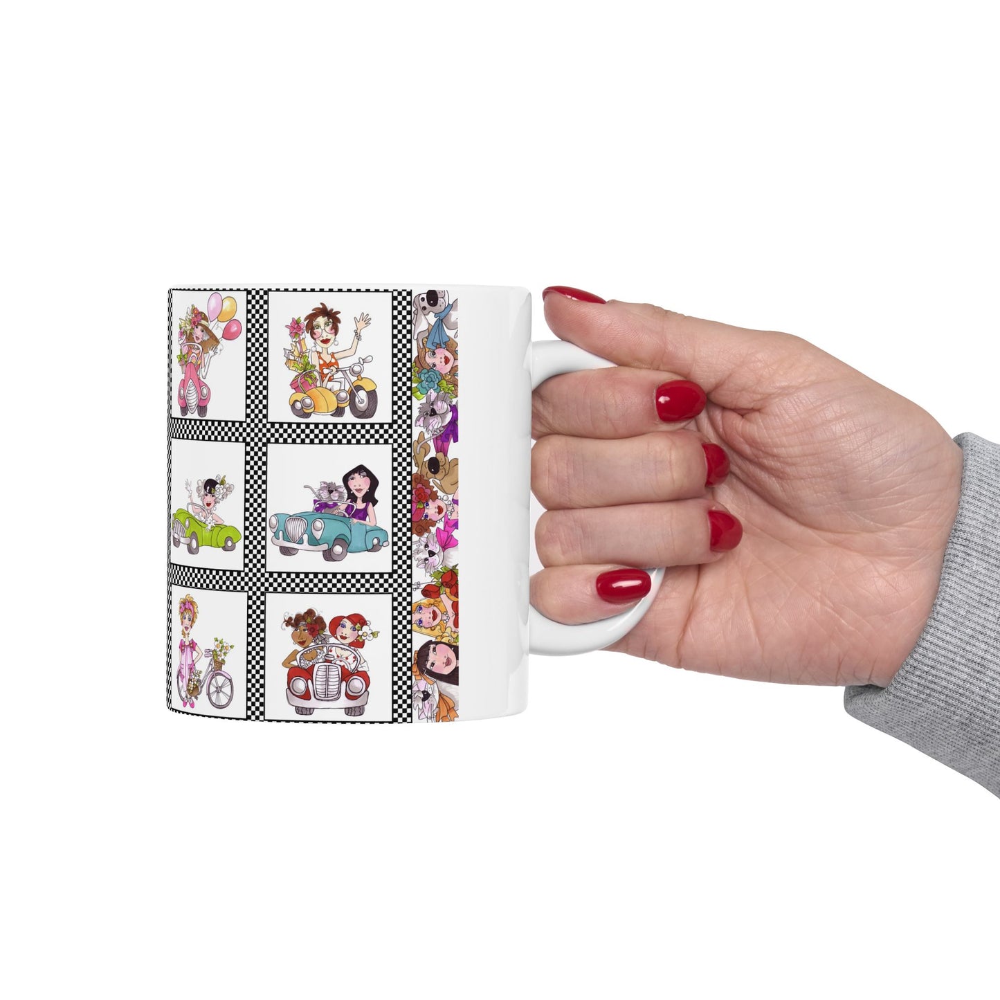 Fast Women Parade Checkerboard Cup