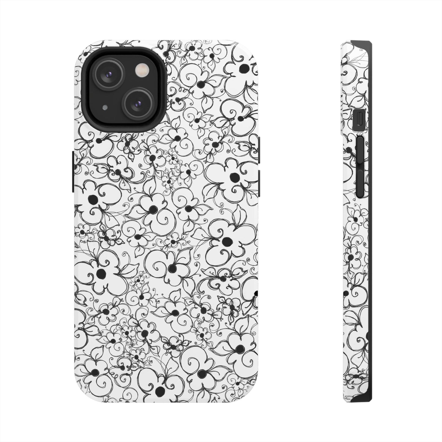 Dog Daisies White Phone Case