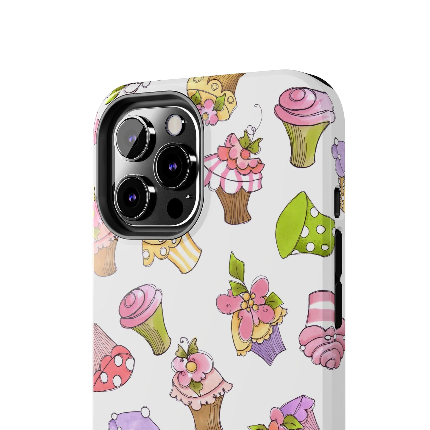 Cupcake Toss White Phone Case