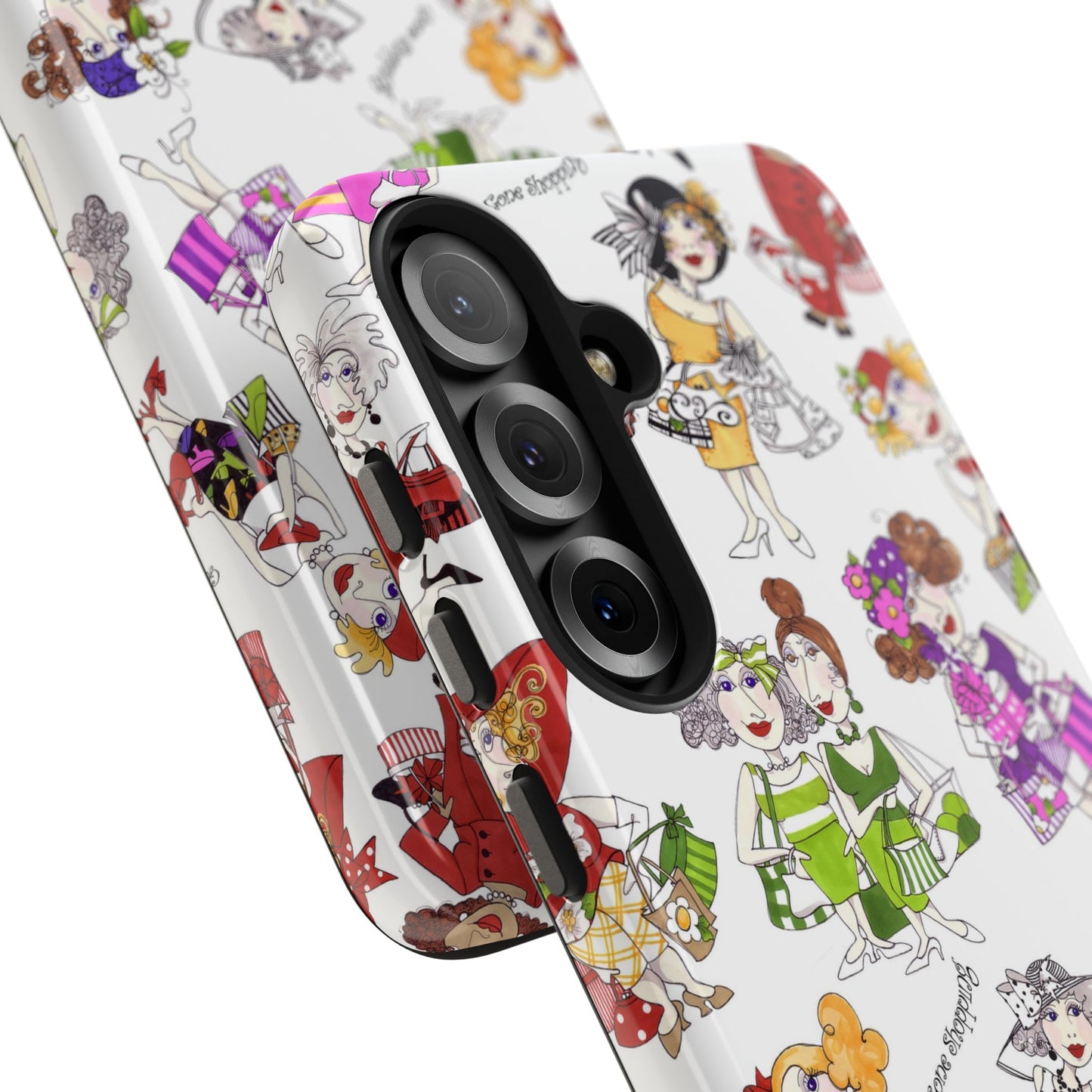 Gone Shopping Tossed White Phone Case