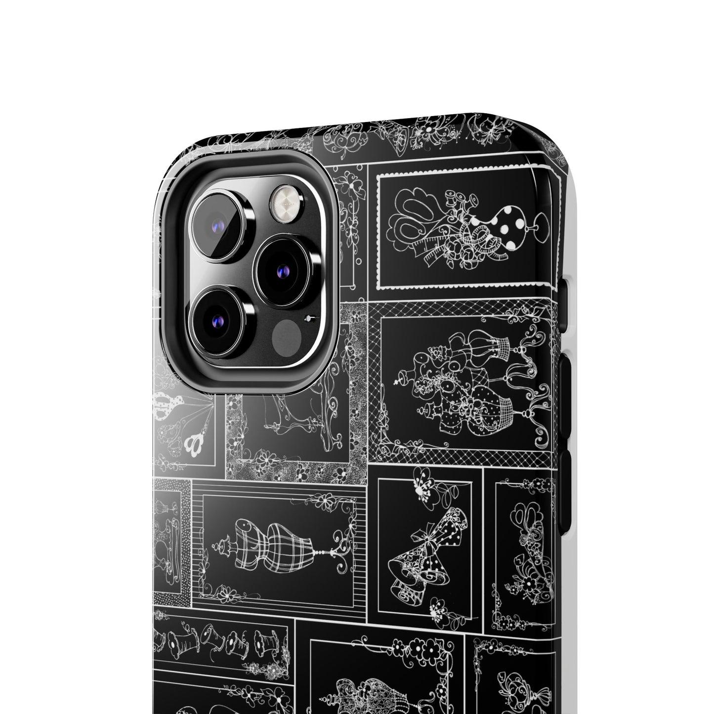 Sew Fancy Black Phone Case