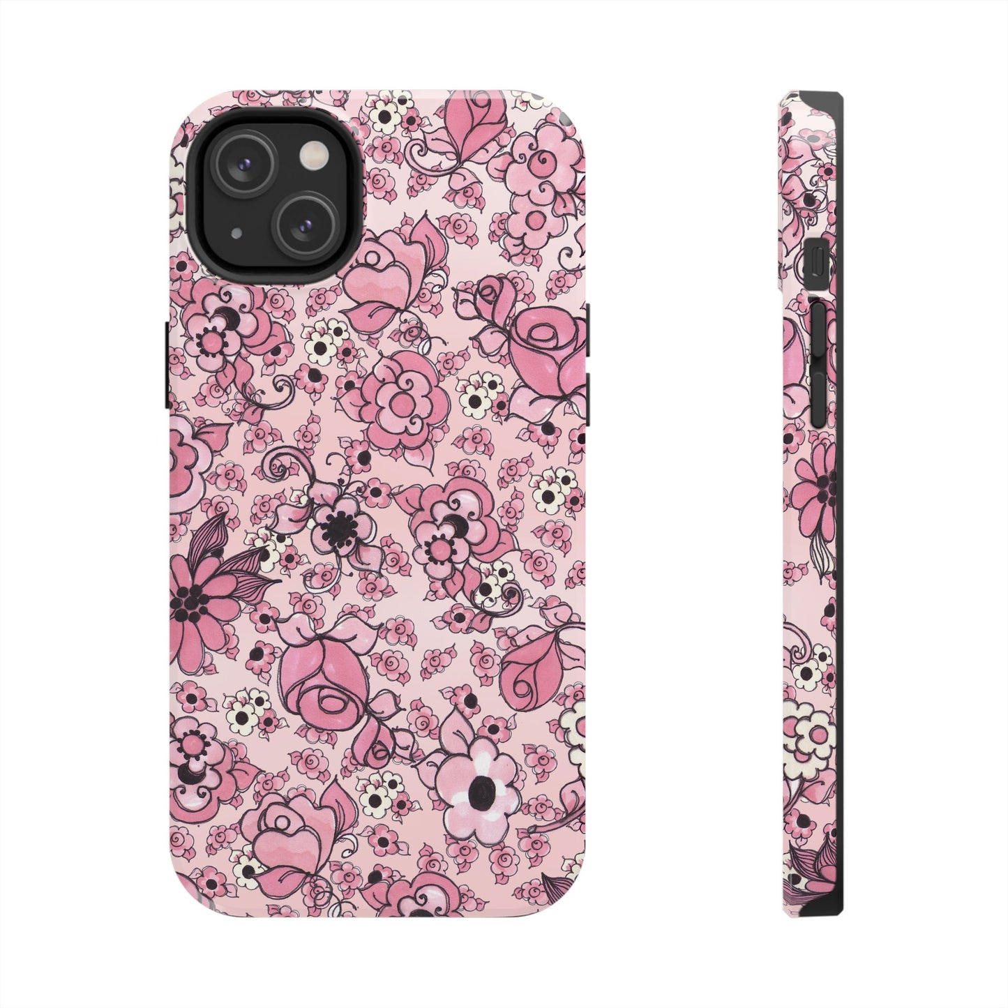 Profuse Posies Pink Phone Case