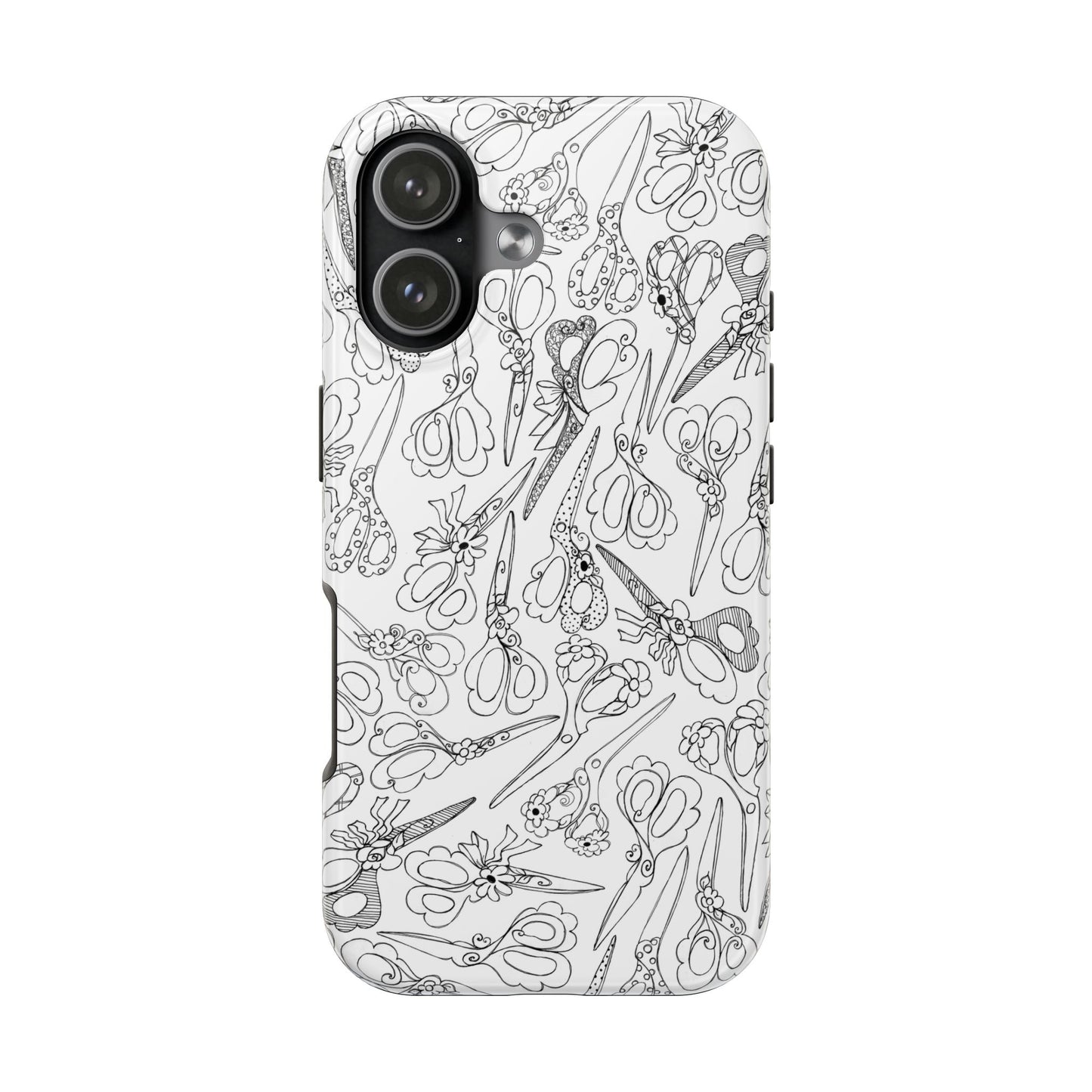 Scissor Blizzard White Phone Case