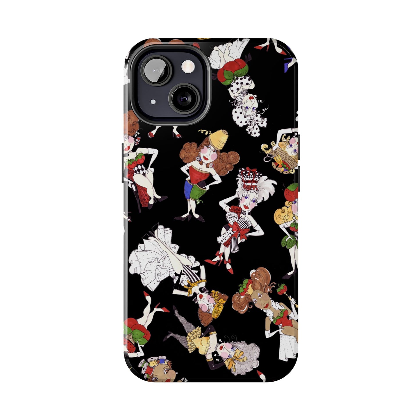 Sew Tossed Black Phone Case