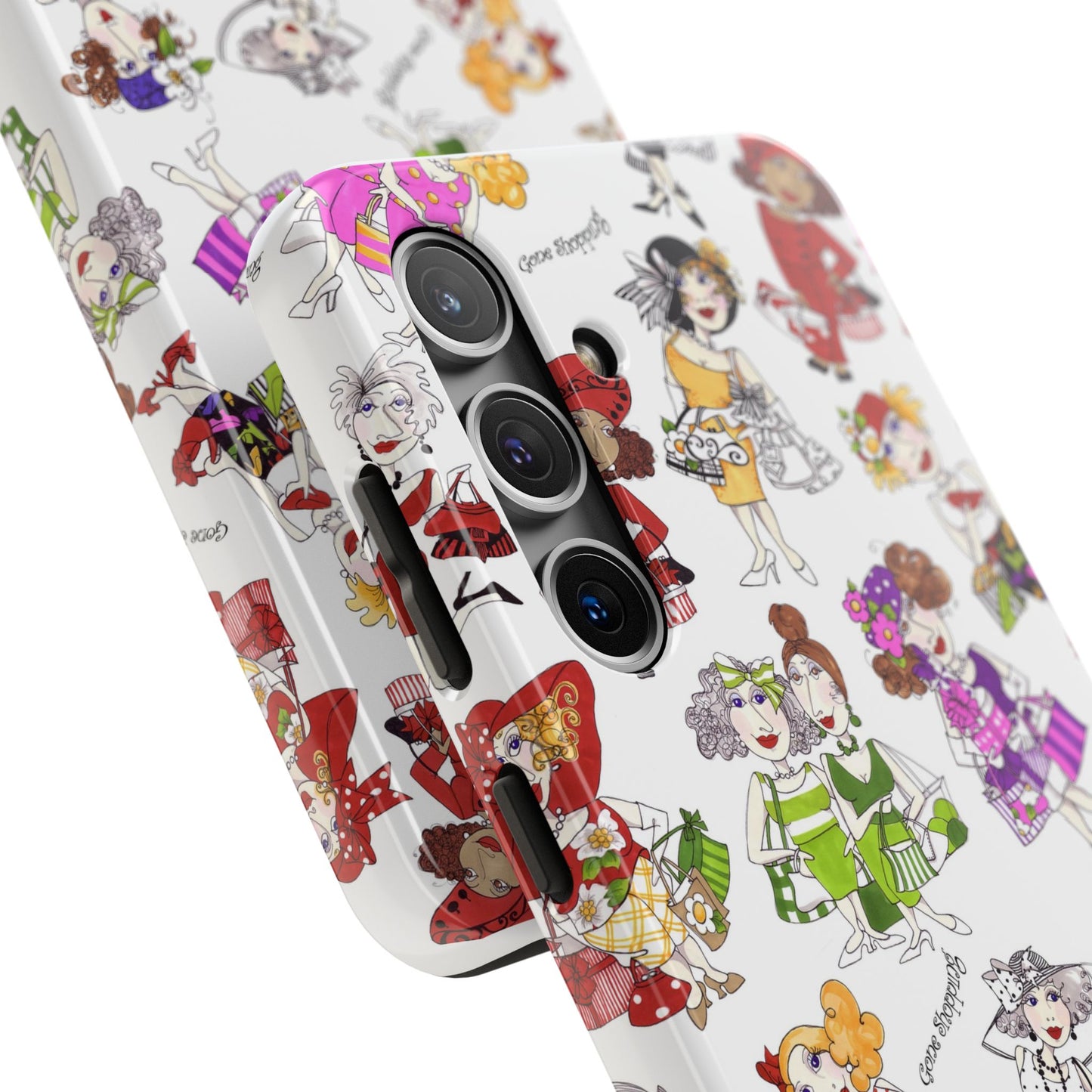 Gone Shopping Tossed White Phone Case