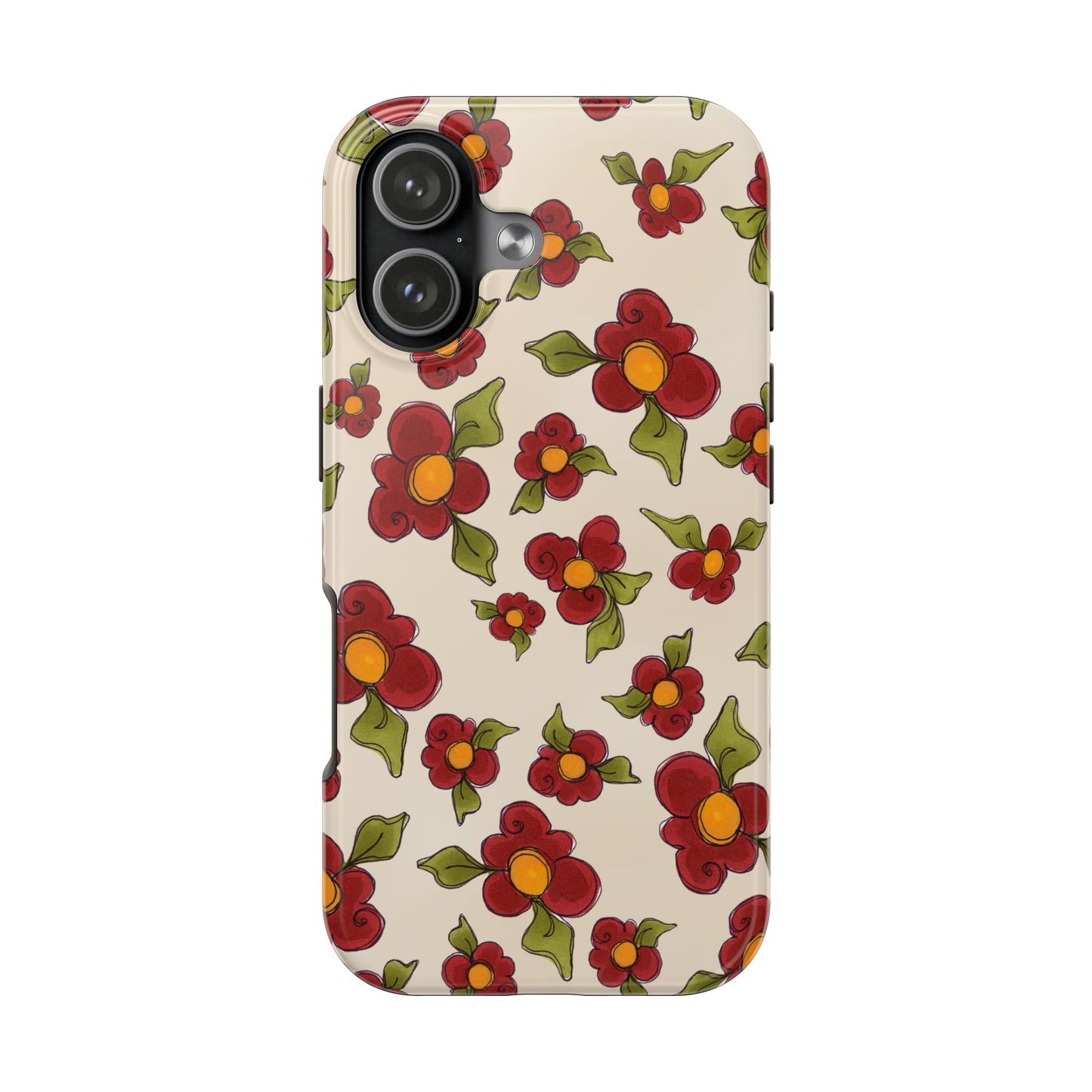 Chili Pepper Daisies Phone Case